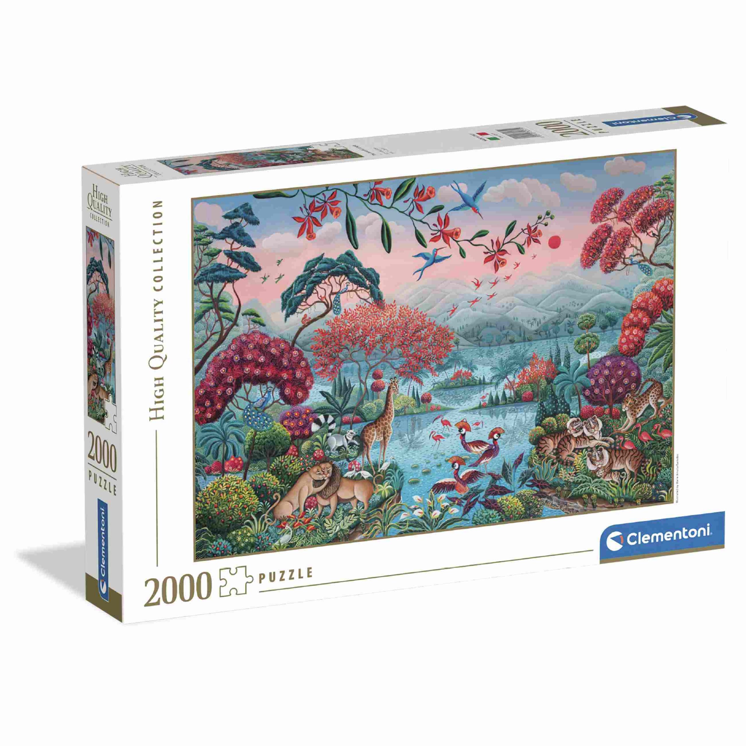 Clementoni puzzle the peaceful jungle - 2000 pezzi - CLEMENTONI