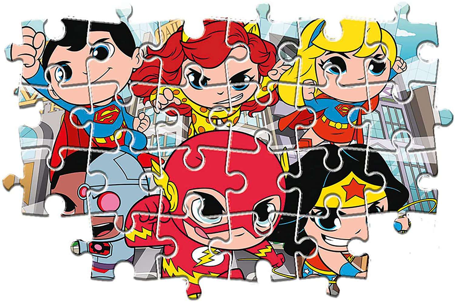 Clementoni supercolor puzzle dc comics superfriends 104 maxi pezzi - CLEMENTONI, DC COMICS