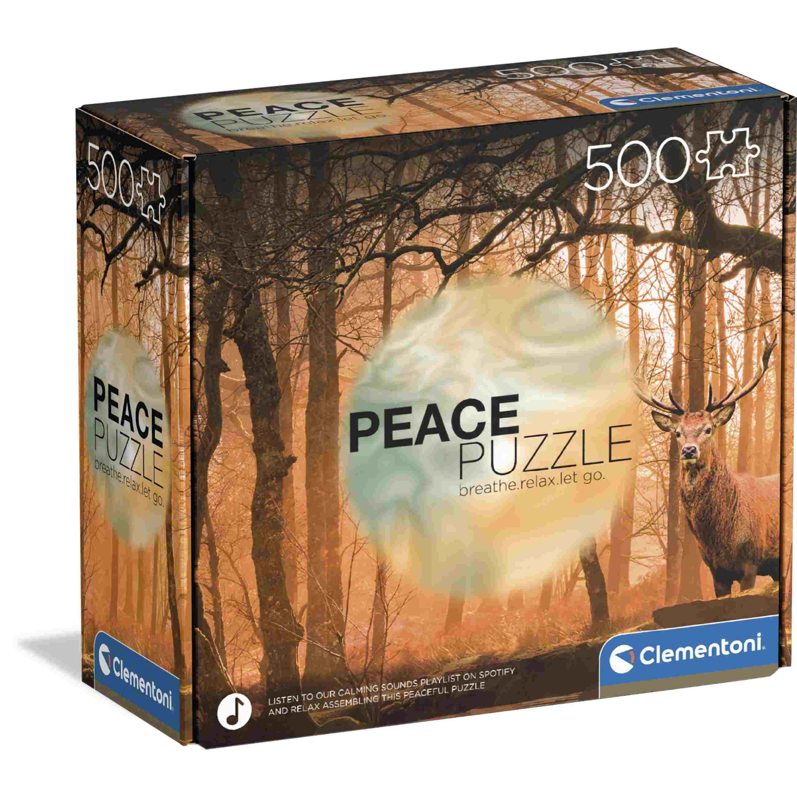 Clementoni peace puzzle the forest - 500 pezzi - CLEMENTONI