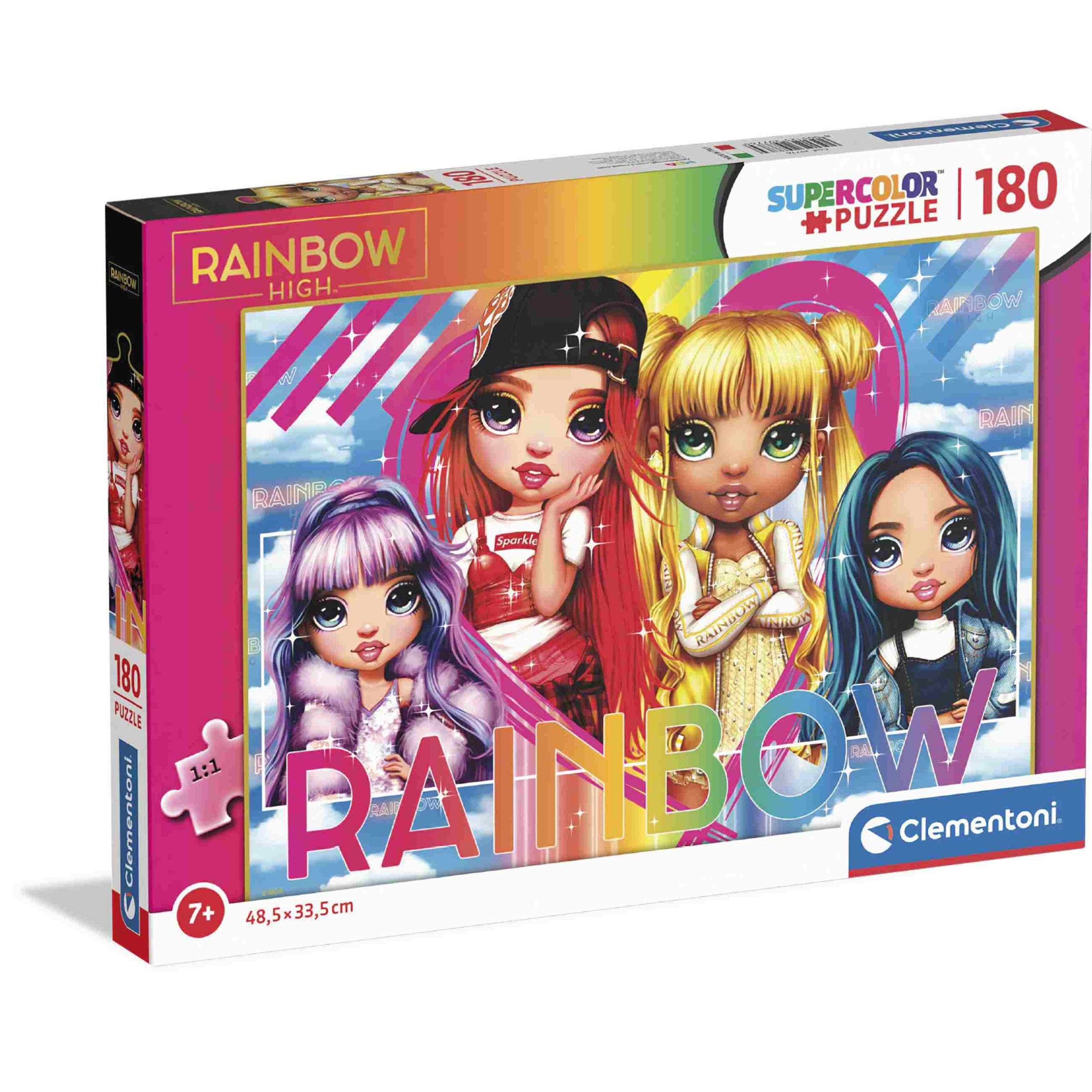 Clementoni supercolor puzzle rainbow high - 180 pezzi - CLEMENTONI, Rainbow High