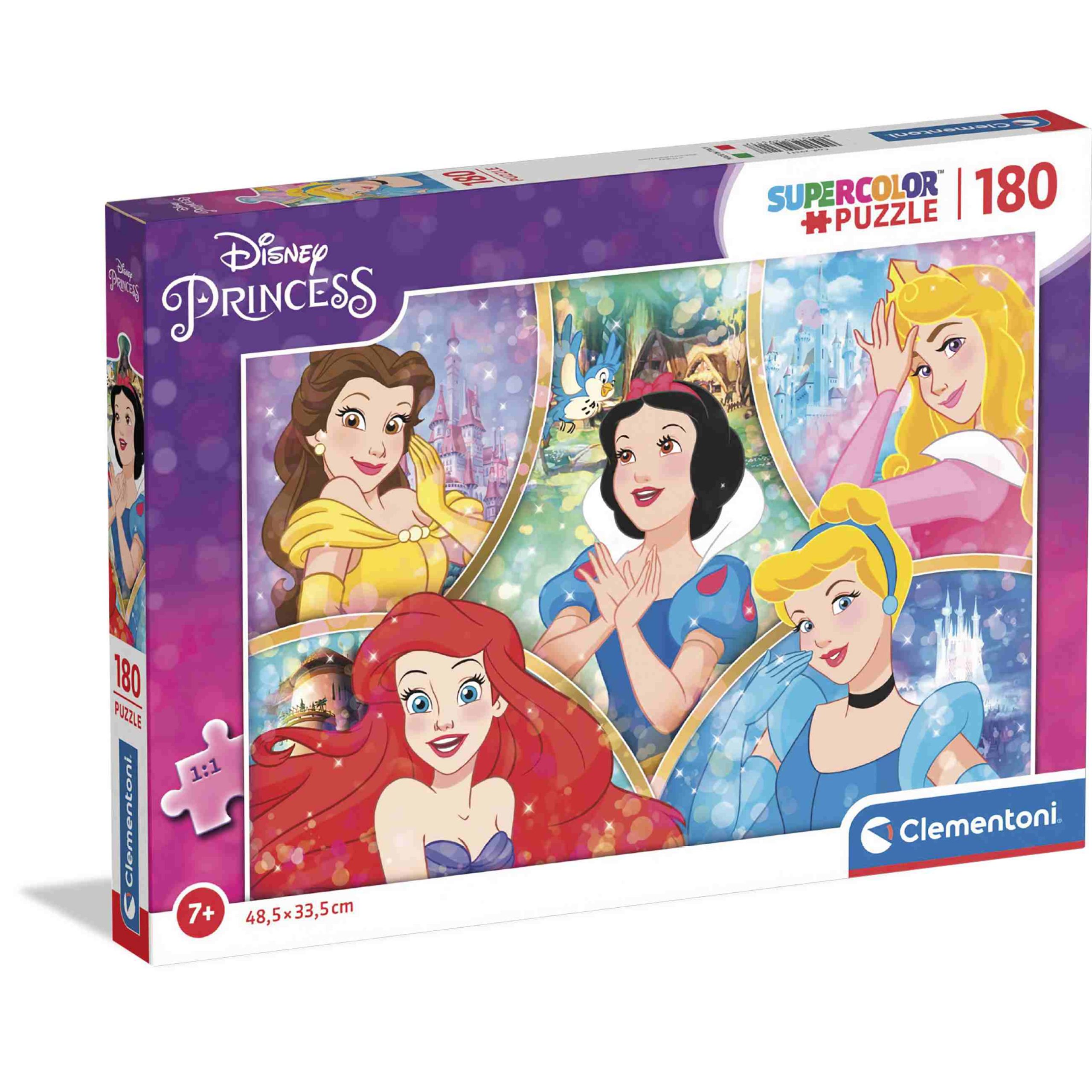 Clementoni - puzzle disney princess - 180 pezzi - CLEMENTONI, DISNEY PRINCESS