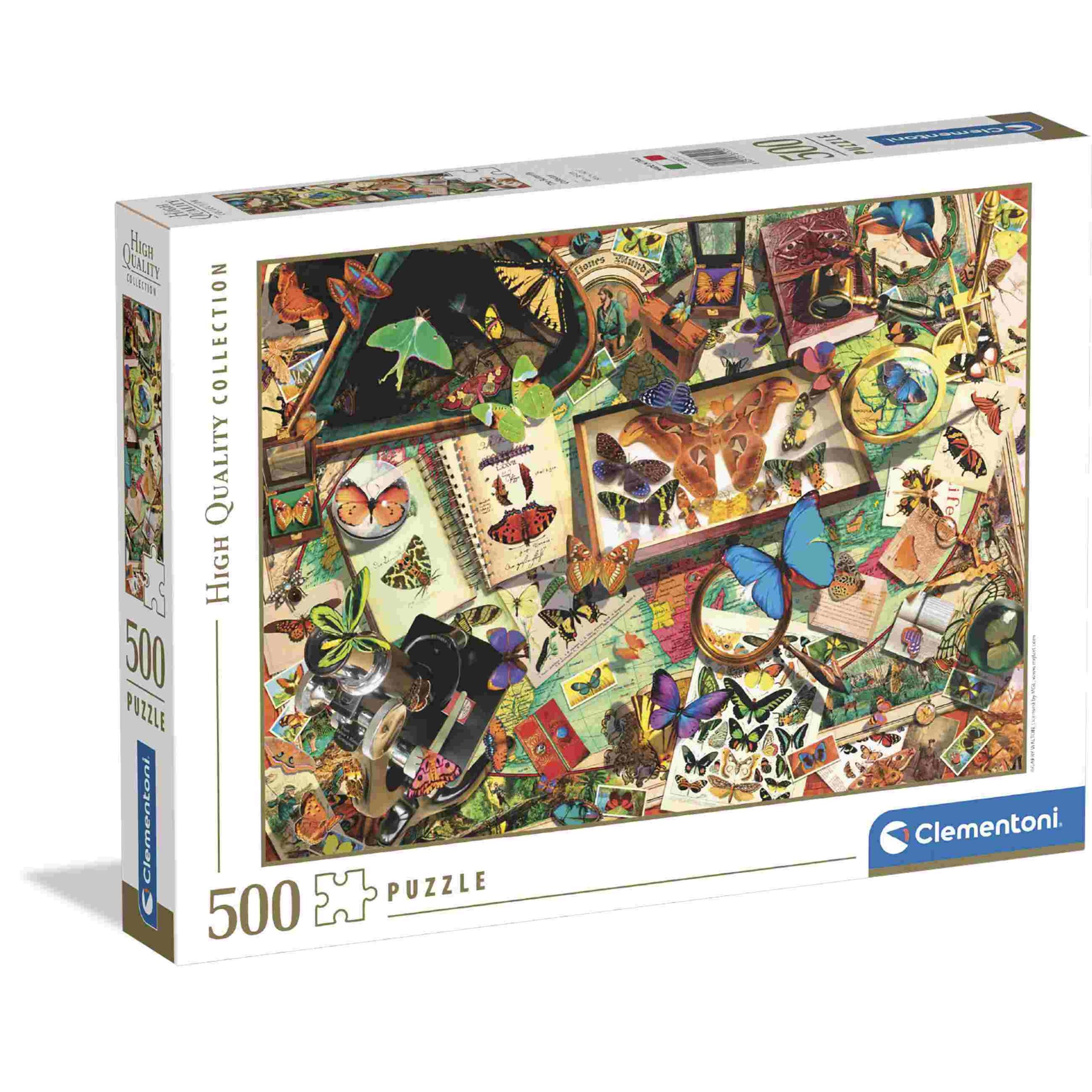 Clementoni puzzle the butterfly collector - 500 pezzi - CLEMENTONI
