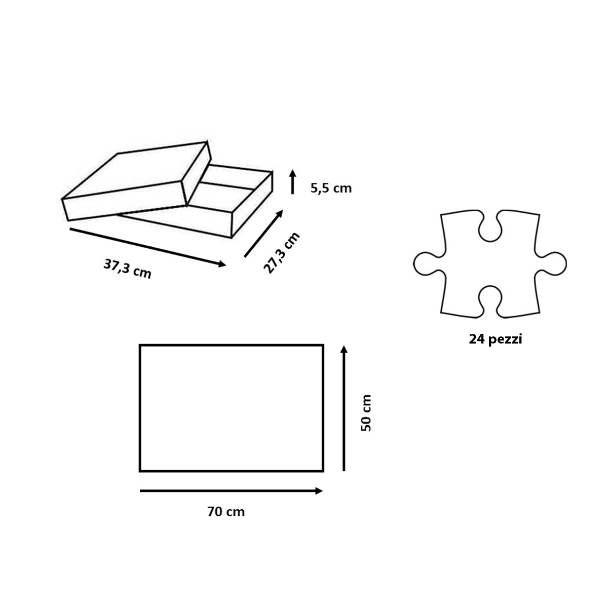 Ravensburger - puzzle 24 pezzi - formato giant – per bambini a partire dai 3 anni - pinocchio - 03124 - RAVENSBURGER