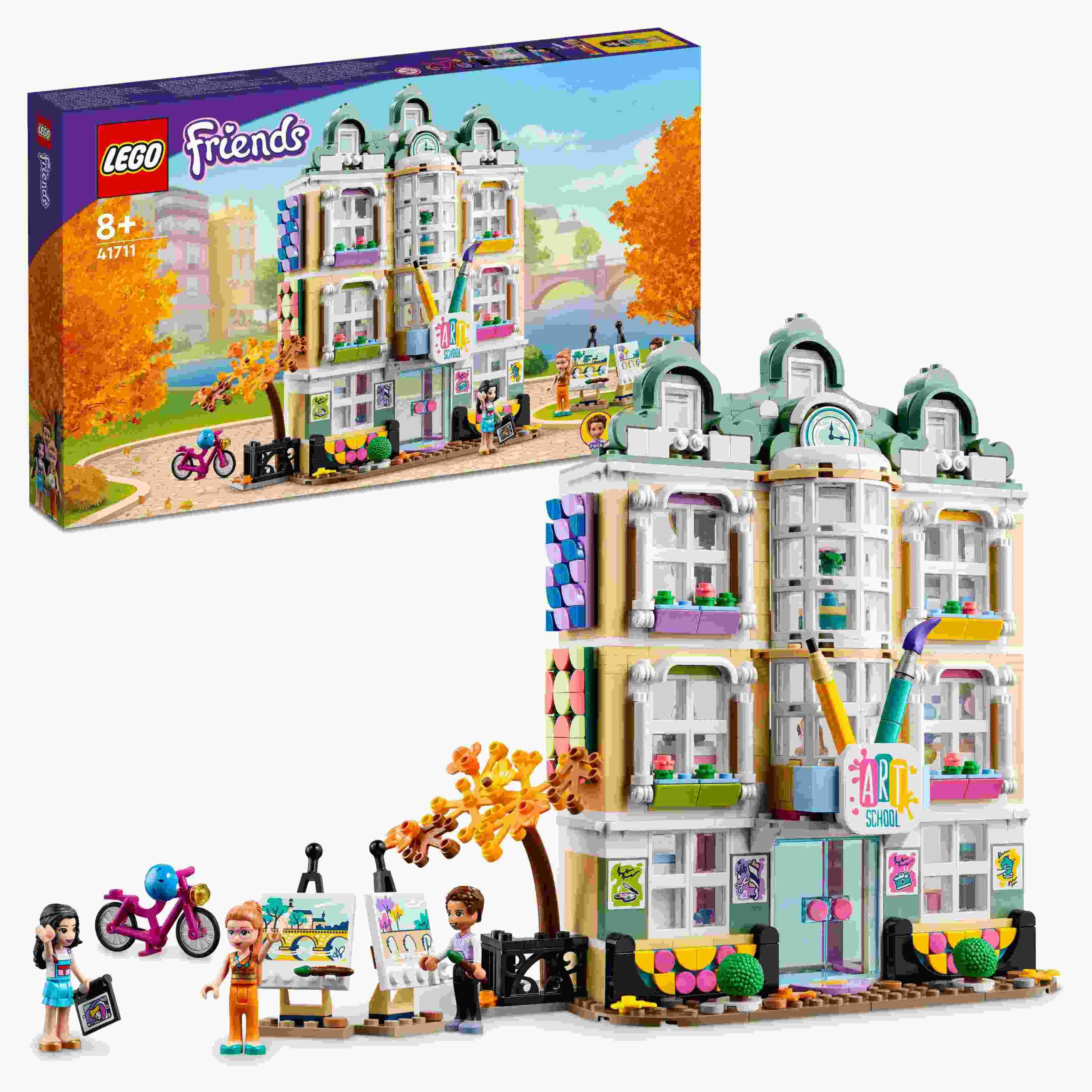 Lego friends 41711 la scuola d’arte di emma, casa delle bambole, mini bamboline, idea regalo per bambine e bambini da 8 anni - LEGO FRIENDS, Lego