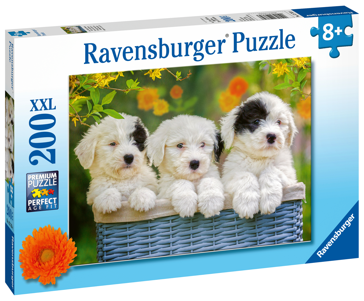 Ravensburger puzzle per bambini trio di cuccioli –  200 pezzi xxl - eta' raccomandata 8+ - RAVENSBURGER