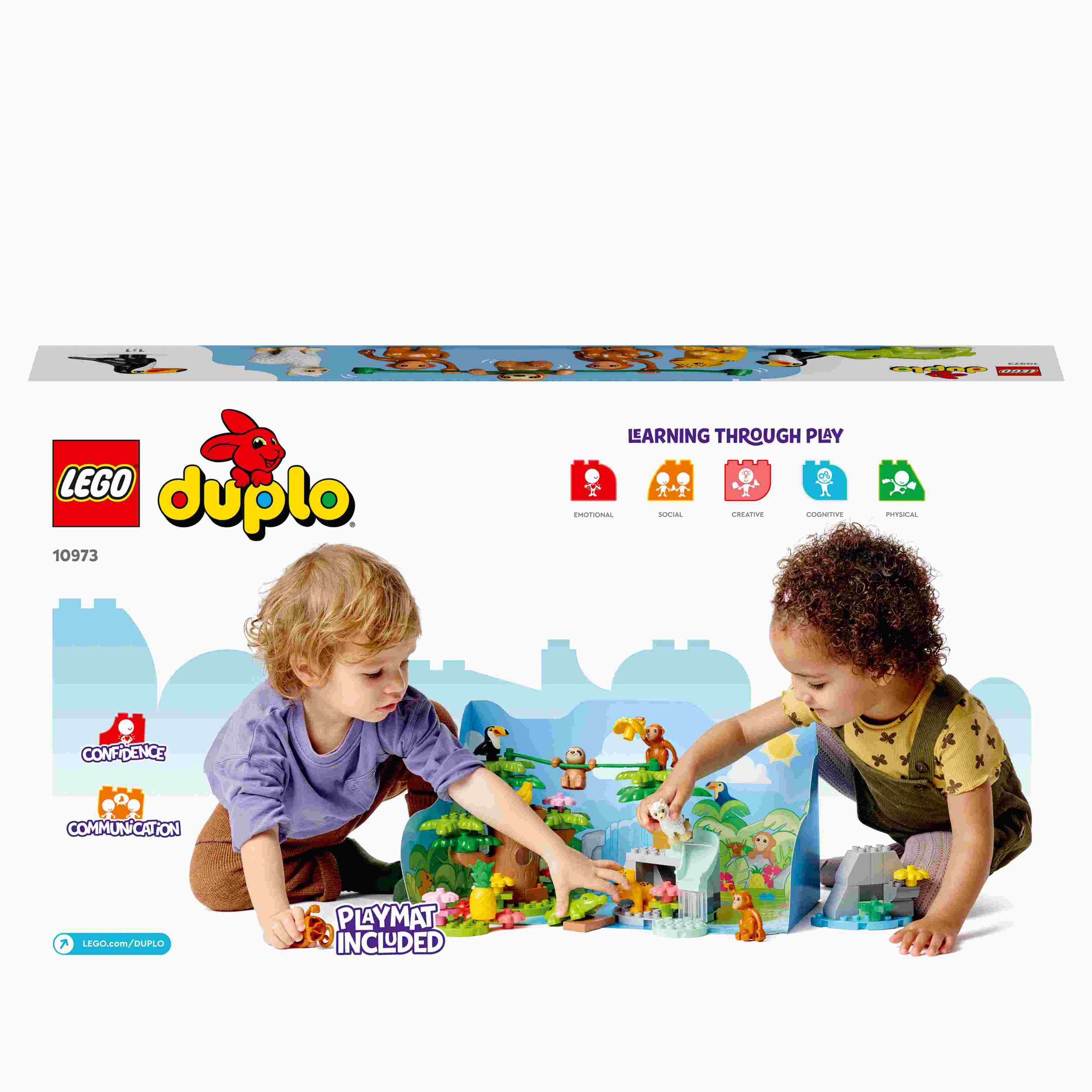 Lego duplo 10973 animali del sud america, giochi educativi per bambini dai 2 ai 5 anni con 7 figure di animali giocattolo - LEGO DUPLO, Lego