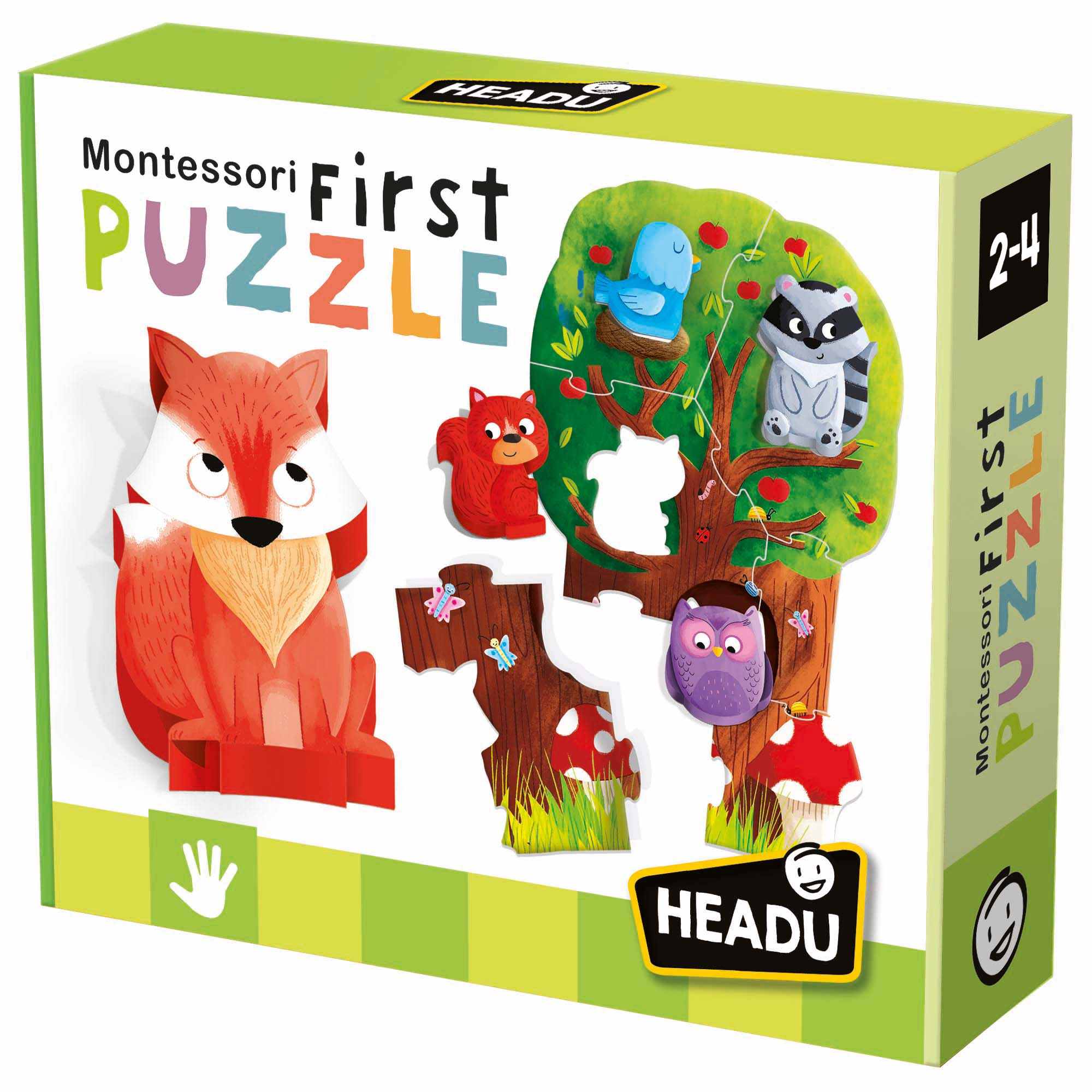 Montessori first puzzle the forest. un gioco per la coordinazione sensoriale - HEADU