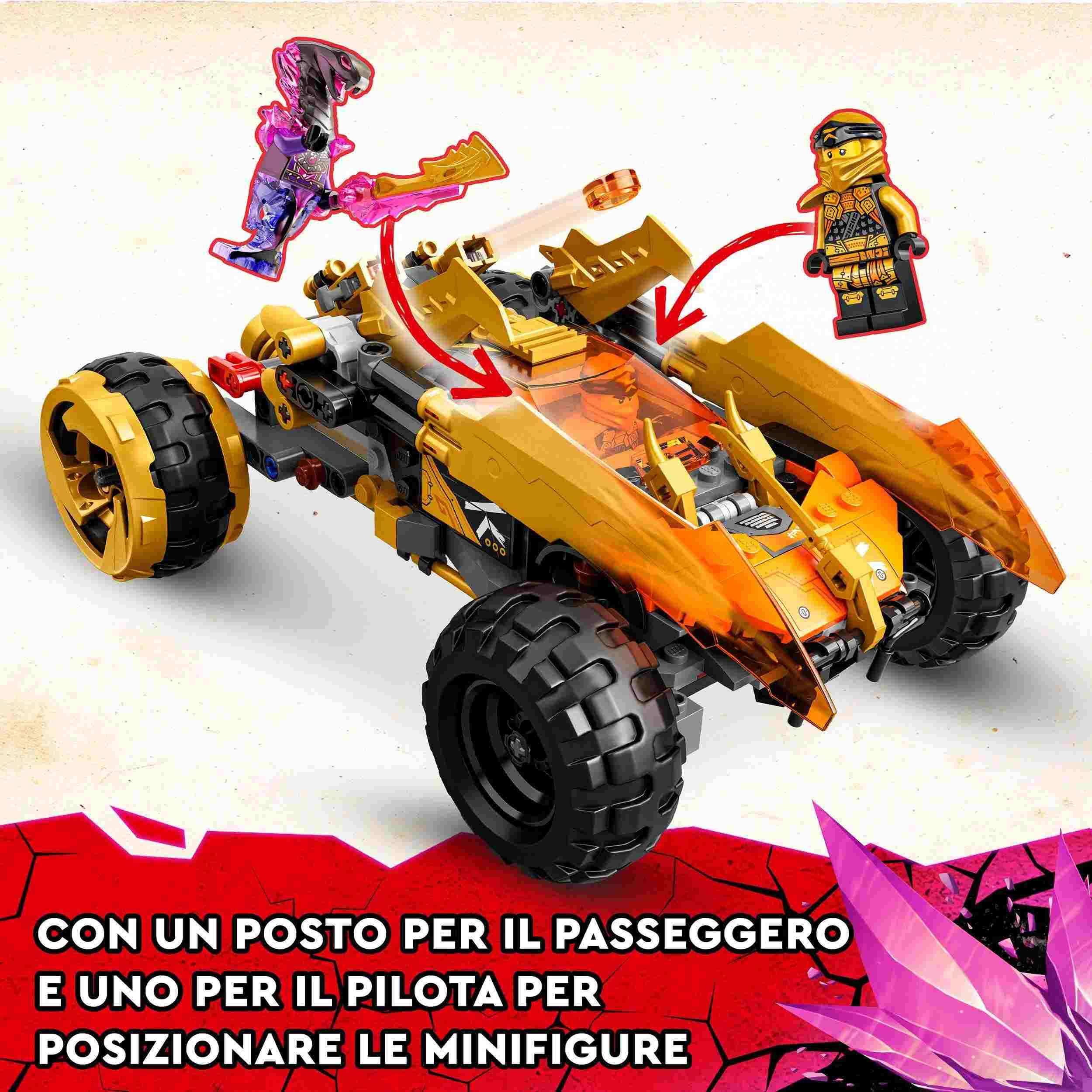 Lego ninjago 71769 fuoristrada drago di cole, set serie tv crystallized,  macchina giocattolo, giochi per bambini da 8 anni - Toys Center