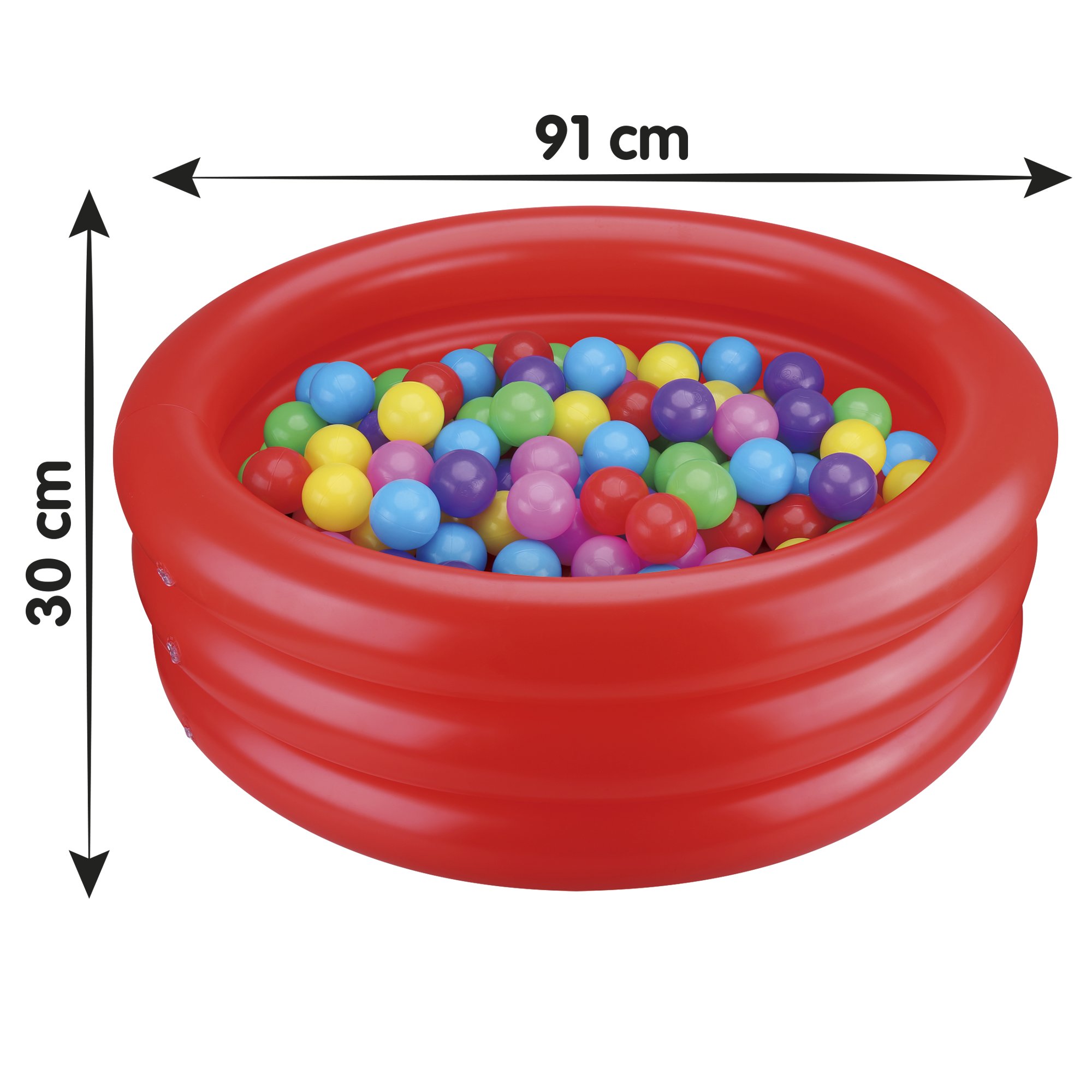 Leone da biliardo gonfiabile per bambini con 50 palline colorate Bestway  111x98x61,5 cm — PoolFunStore