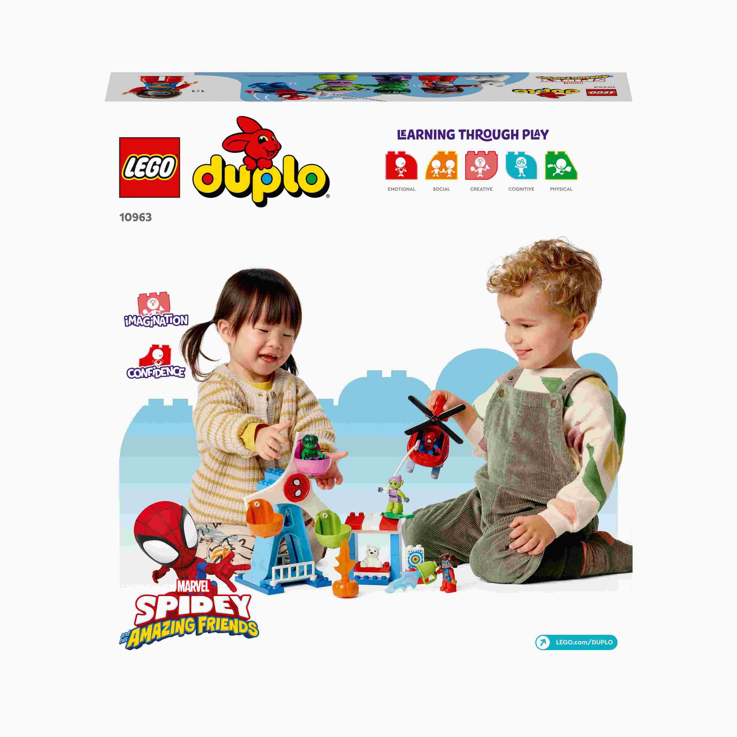 Lego duplo 10963 spider-man e i suoi amici: avventura al luna park, con green goblin e hulk, giochi per bambini dai 2 anni - LEGO DUPLO, LEGO SPIDERMAN, Lego