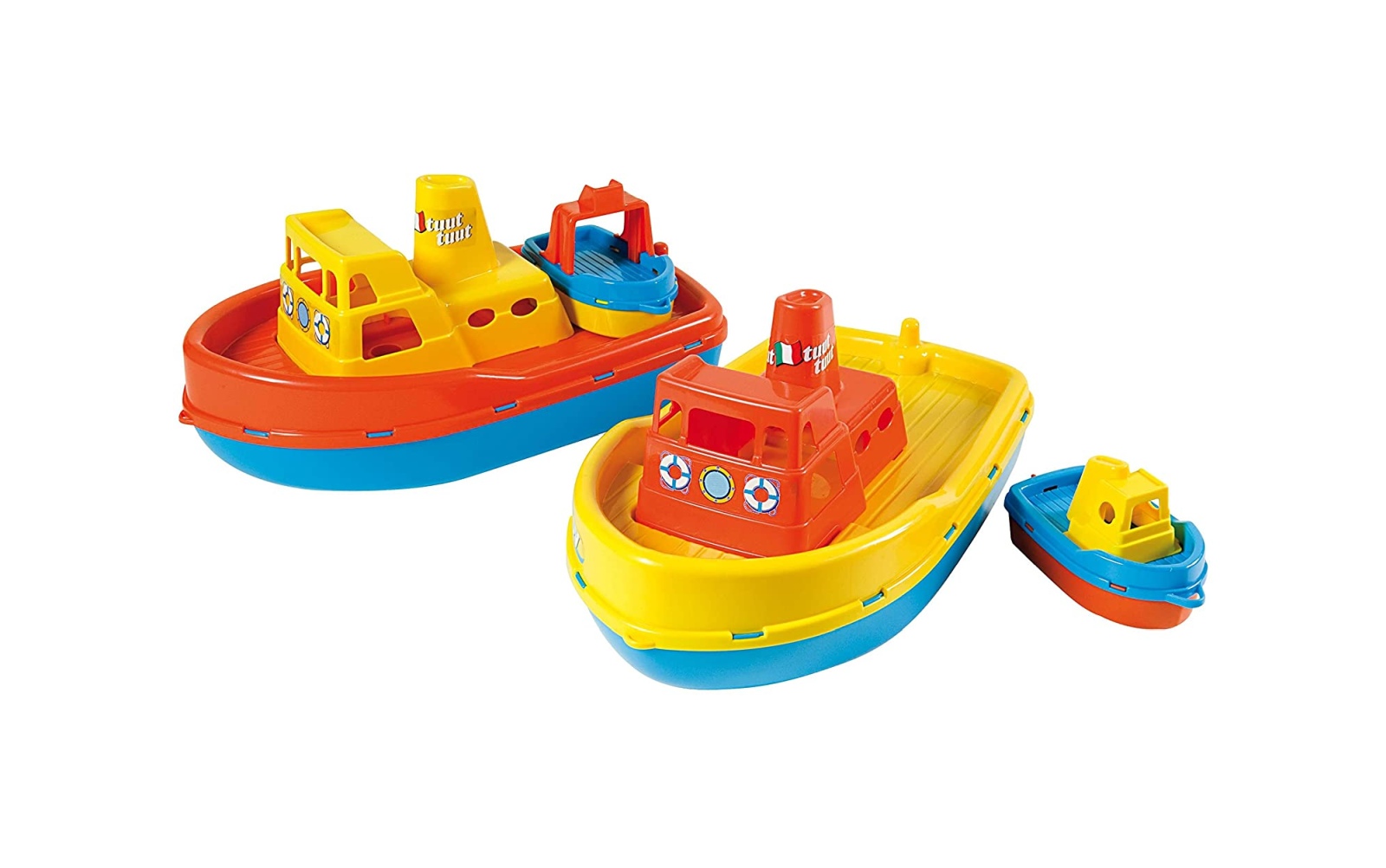 Barca galleggiante. gioco spiaggia con piccola barca. 2 in 1 - CREA MANIA