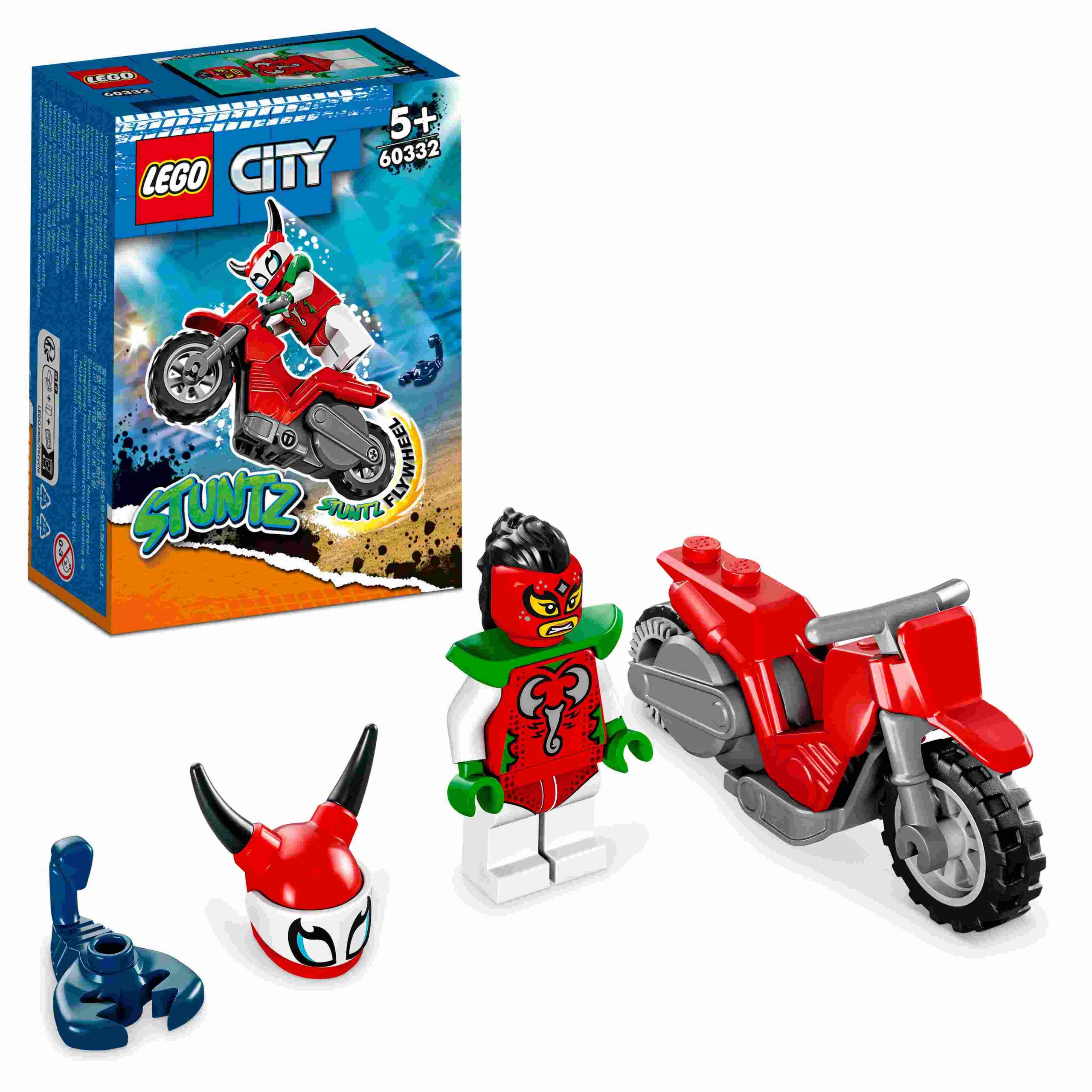 Lego city stuntz 60332 stunt bike​ scorpione spericolato, moto giocattolo, giochi per bambini dai 5 anni in su, idea regalo - LEGO CITY, LEGO CITY STUNTZ, Lego