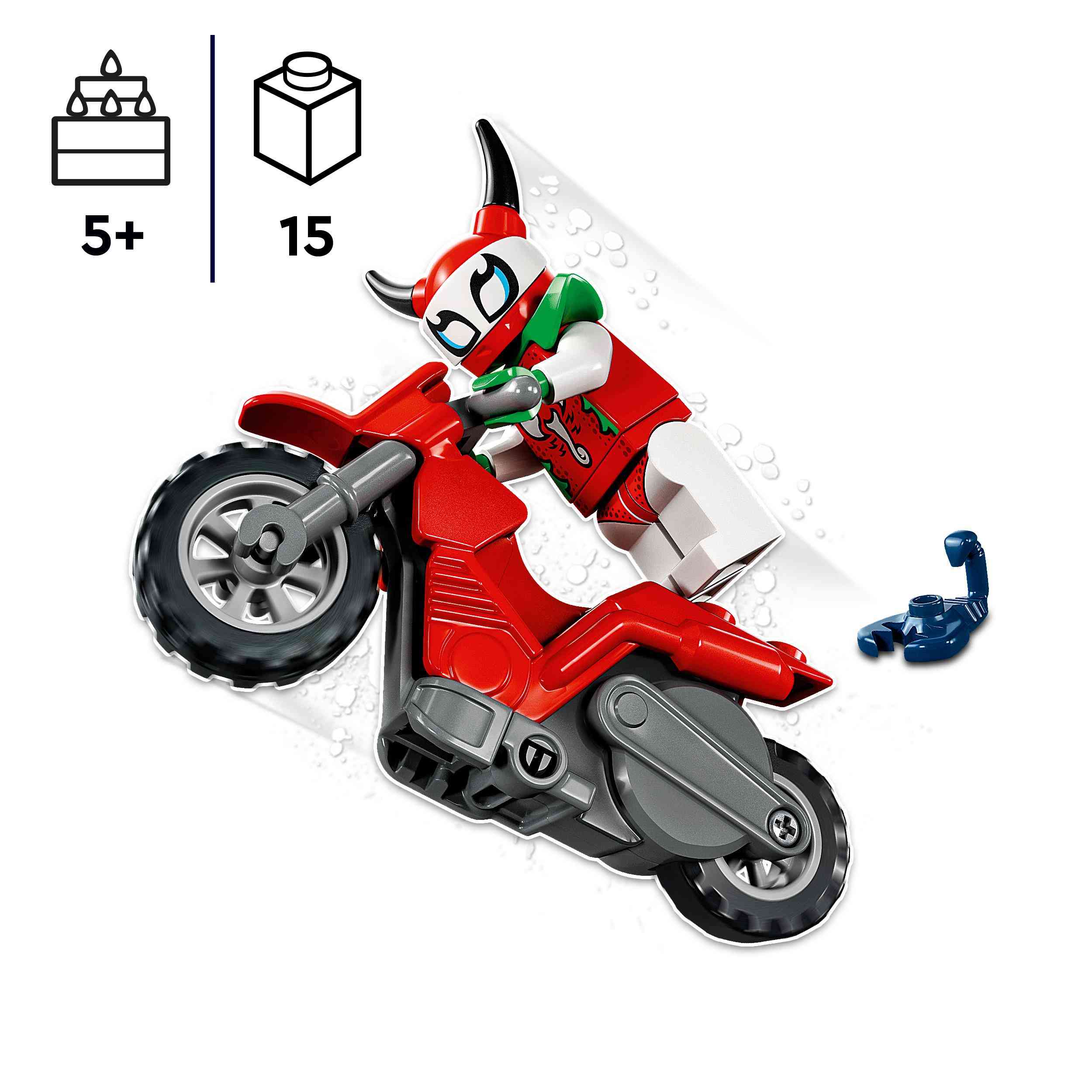 Lego city stuntz 60332 stunt bike​ scorpione spericolato, moto giocattolo, giochi per bambini dai 5 anni in su, idea regalo - LEGO CITY, LEGO CITY STUNTZ, Lego