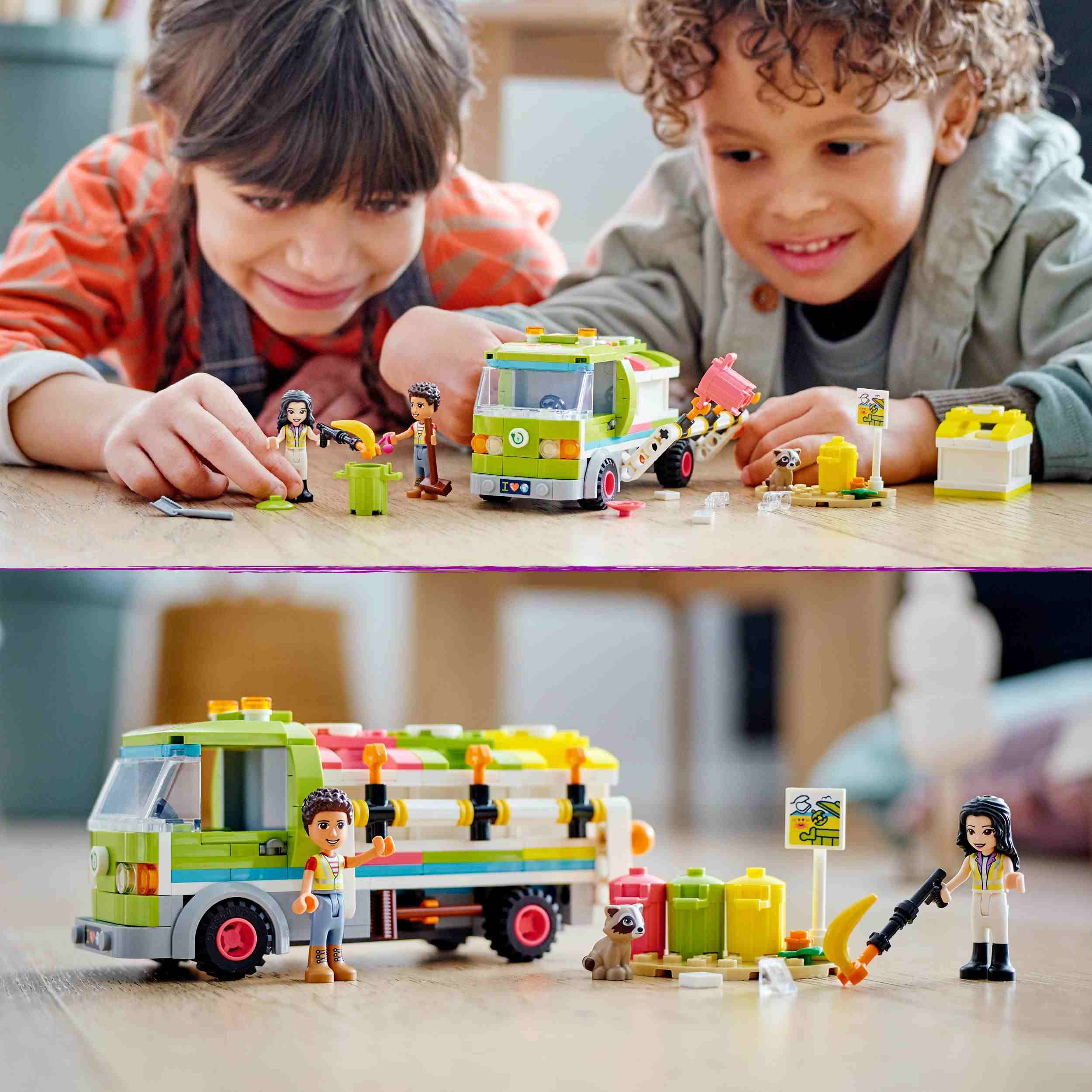 Lego friends 41712 camion riciclaggio rifiuti, mini bambolina emma, nettezza urbana giocattolo, giochi per bambini dai 6 anni - LEGO FRIENDS, Lego