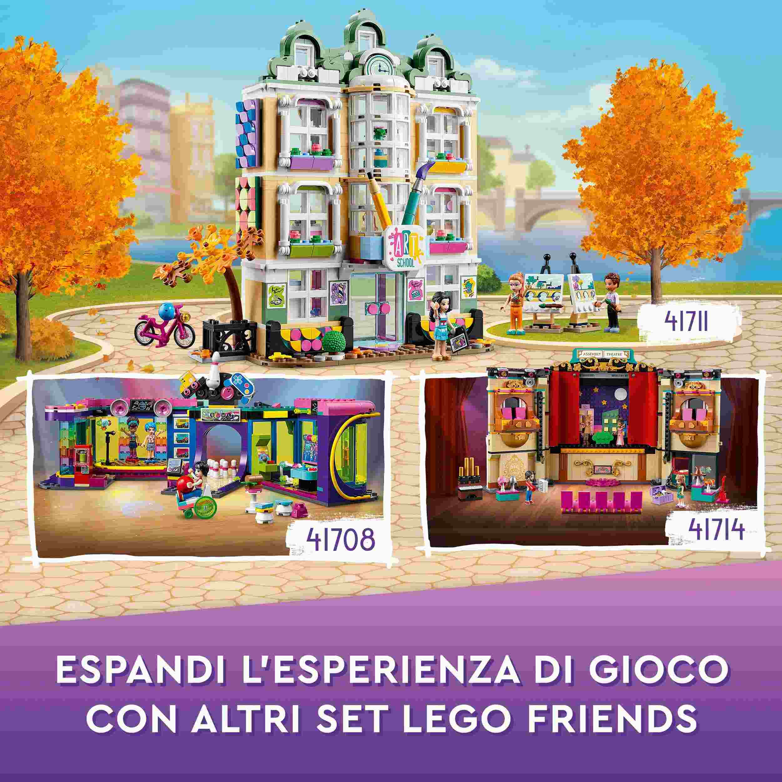 Lego friends 41708 arcade roller disco, mini bambolina andrea, idea regalo, giochi  per bambine e bambini dai 7 anni - Toys Center