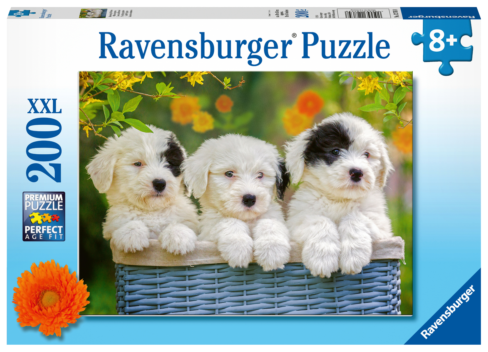 Ravensburger puzzle per bambini trio di cuccioli –  200 pezzi xxl - eta' raccomandata 8+ - RAVENSBURGER