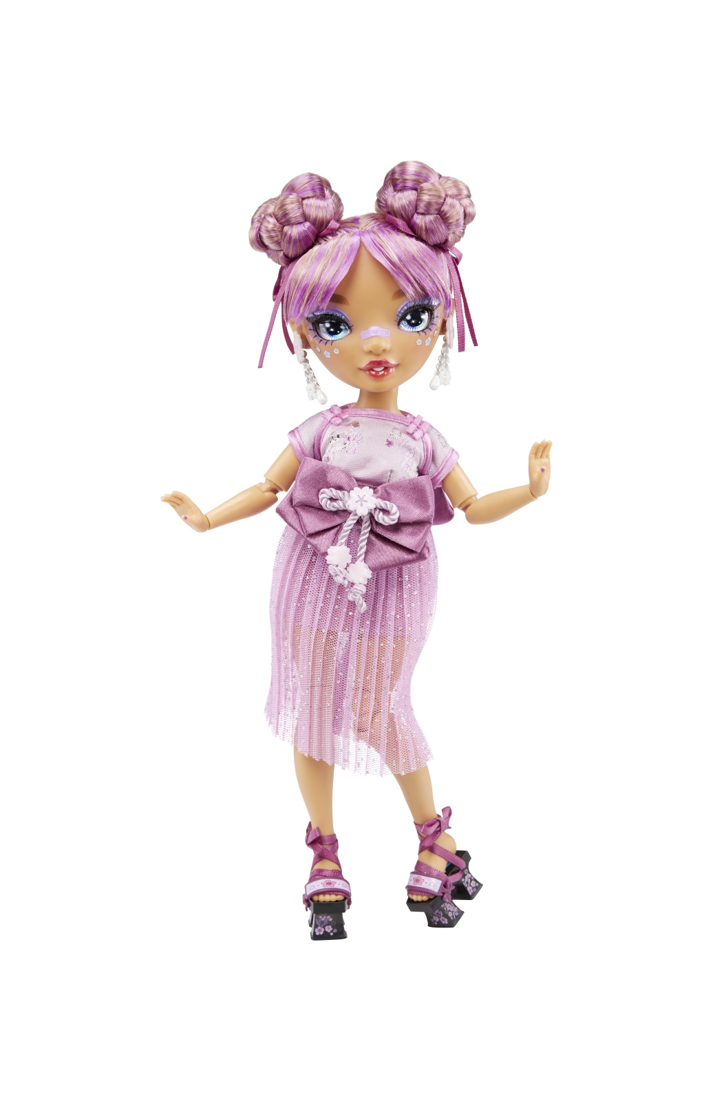 Rainbow high lila yamamoto-bambola alla moda color viola malta-include 2 abiti mix & match con accessori - Rainbow High