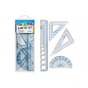 Carioca geometry set composto da 4 pezzi, adatto ai bambini a partire da +3 anni, codice articolo 40121 - 