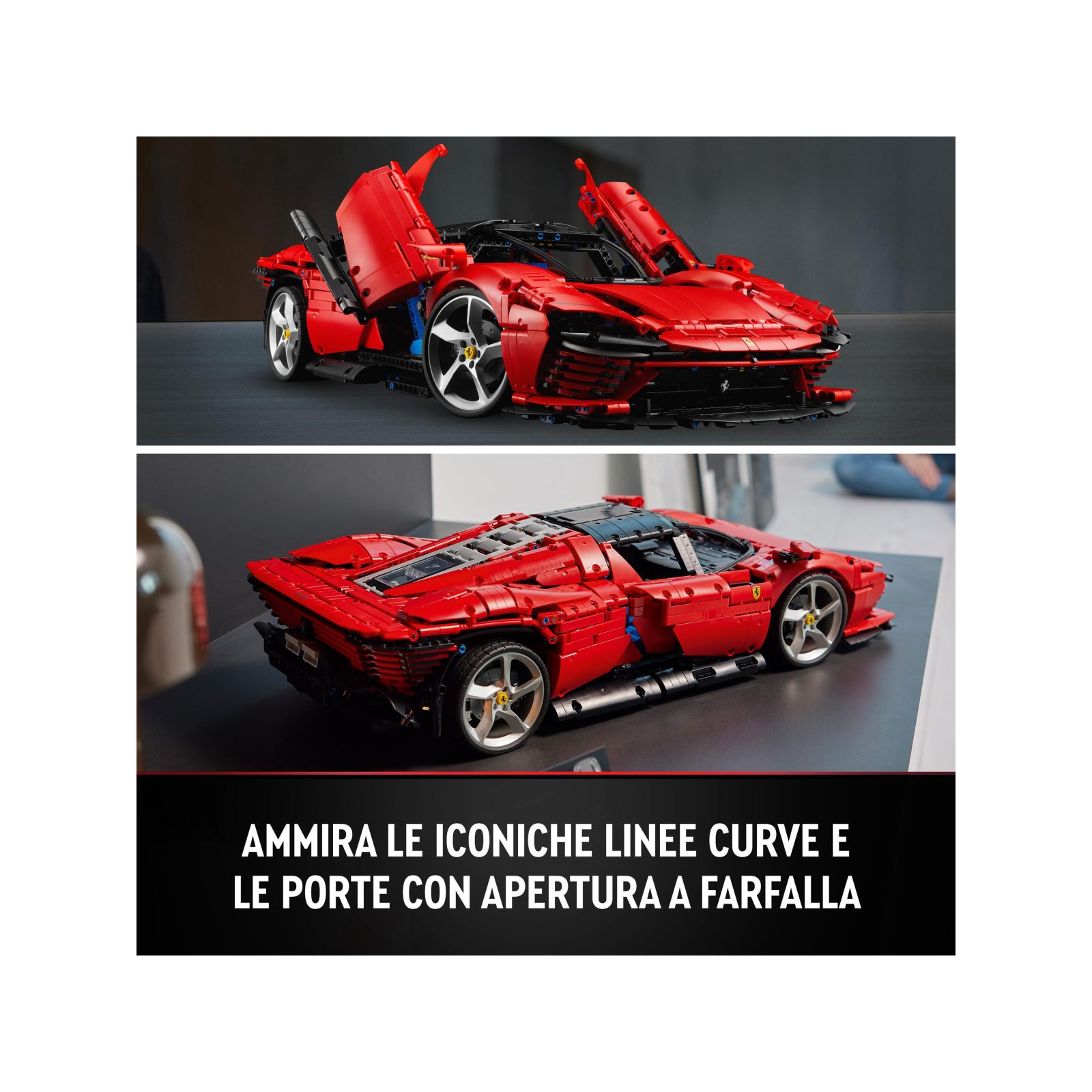 lego Technic - Ferrari Daytona SP3, Set Modello Di Auto Da Costruire,  Supercar Rossa In Scala 1:8, Kit Modellismo Per Adulti 18+ Anni - 42143
