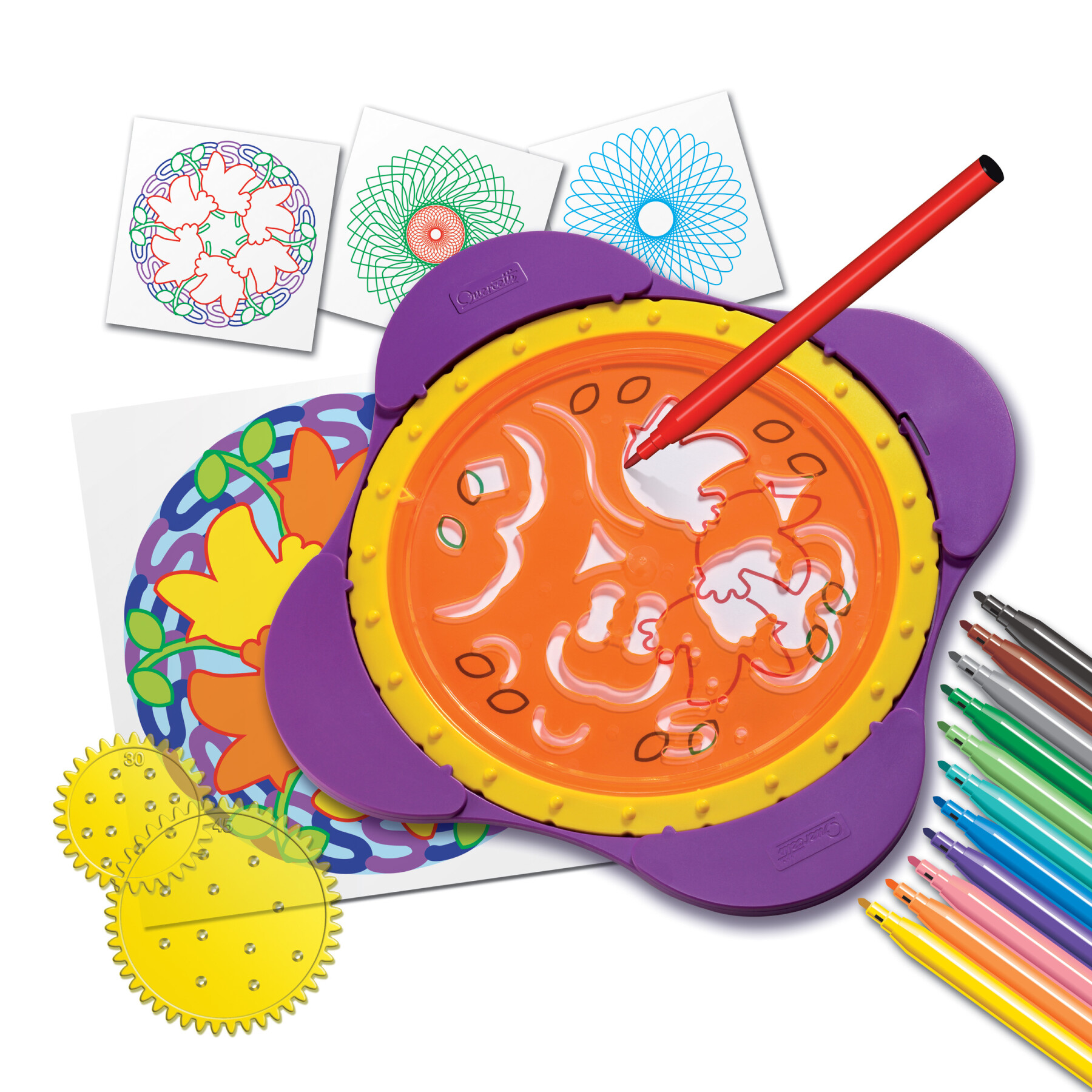 Spirogiro mandala, quercetti, giochi creativi, 4 - 12 anni - 