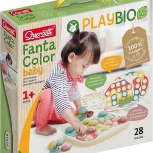 Quercetti - fantacolor baby play bio, multicolore, 84405 - 