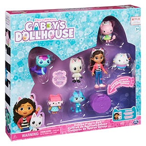 Gabby's dollhouse |confezione deluxe con gabby e gattini | 7 personaggi di gabby |giochi gabby's dollhouse per bambini dai 3 anni in su - GABBY'S DOLLHOUSE