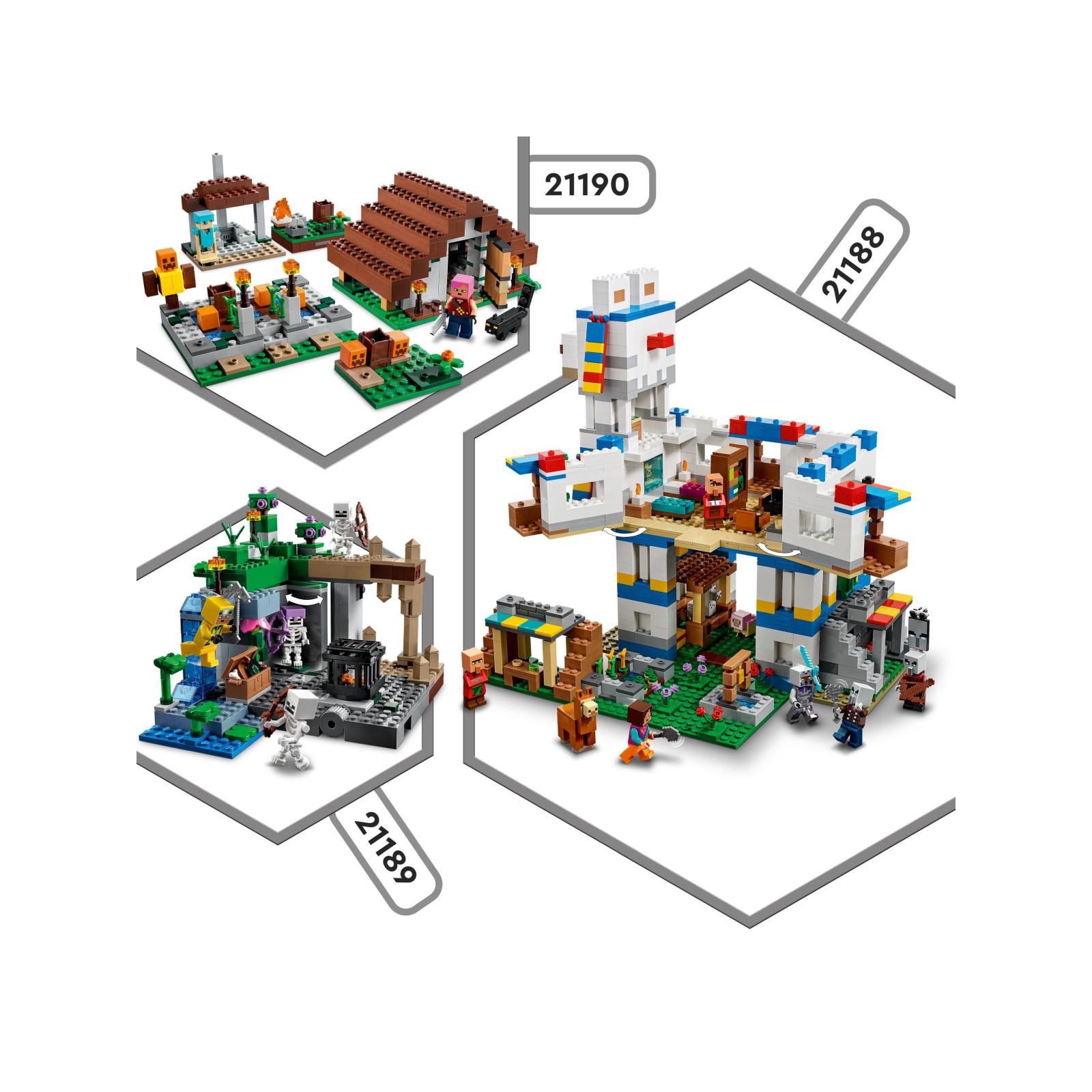 Lego minecraft 21189 le segrete dello scheletro, set di costruzioni con personaggi e balestra giocattolo, giochi per bambini - MINECRAFT