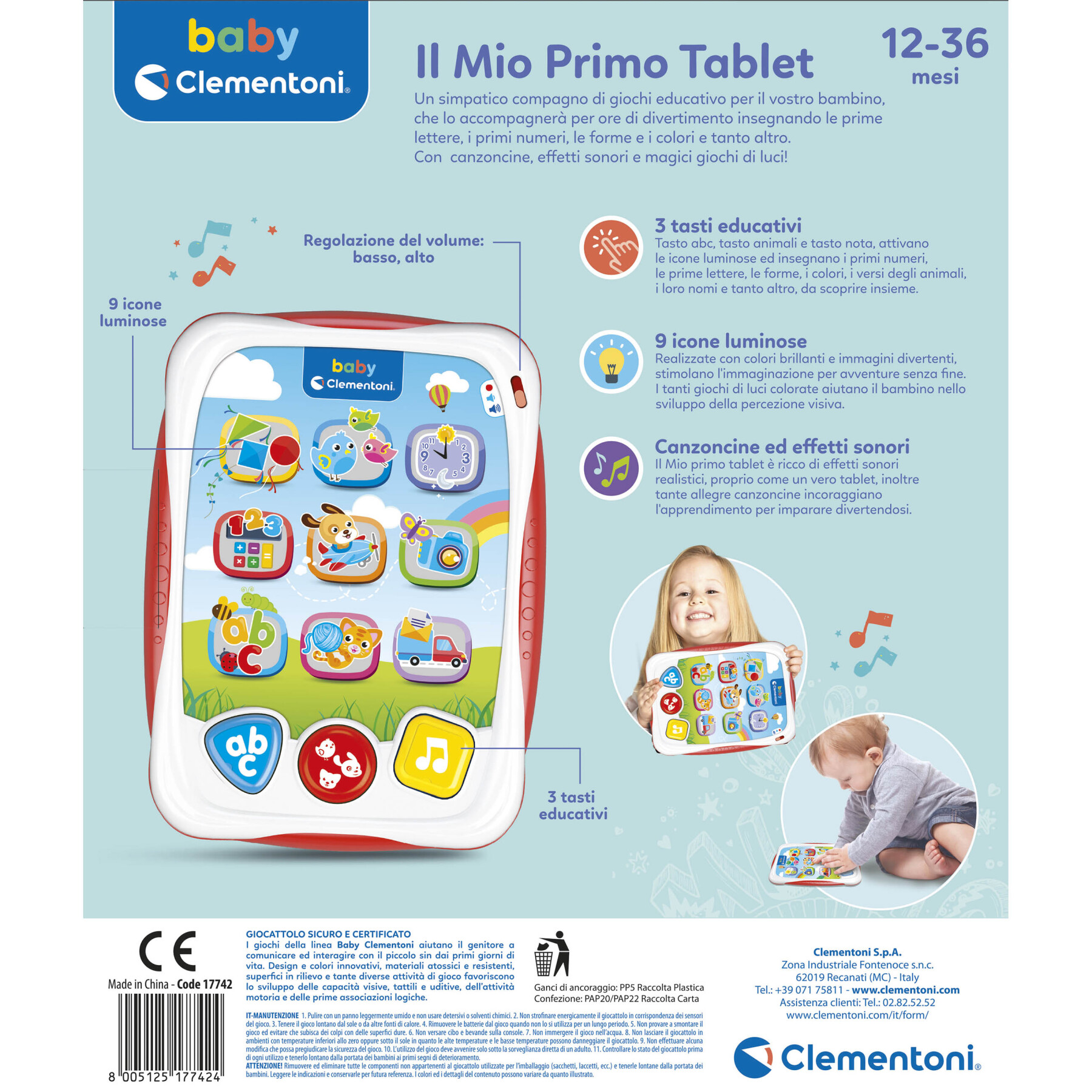 Baby clementoni - il mio primo tablet, educativo parlante - BABY CLEMENTONI