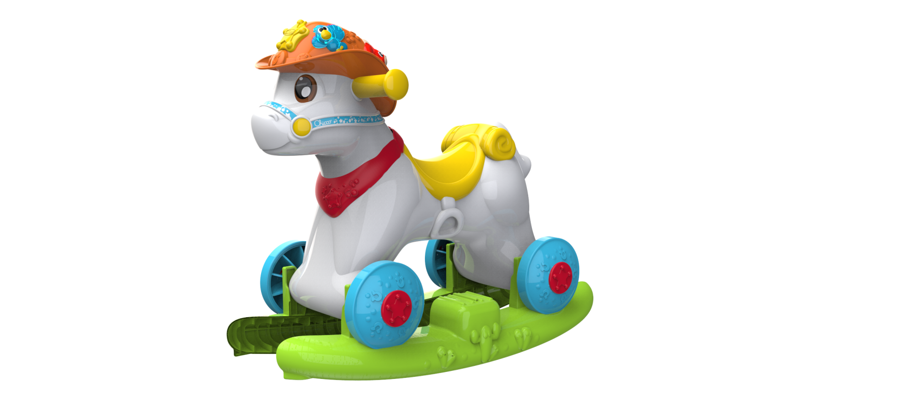 Cavalcabile baby rodeo & friends, made in italy, 1 - 3 anni - Chicco