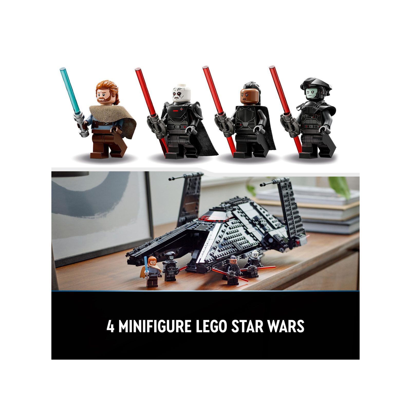 Lego star wars 75336 trasporto dell'inquisitore scythe, astronave giocattolo con minifigure di ben kenobi con spada laser - LEGO® Star Wars™