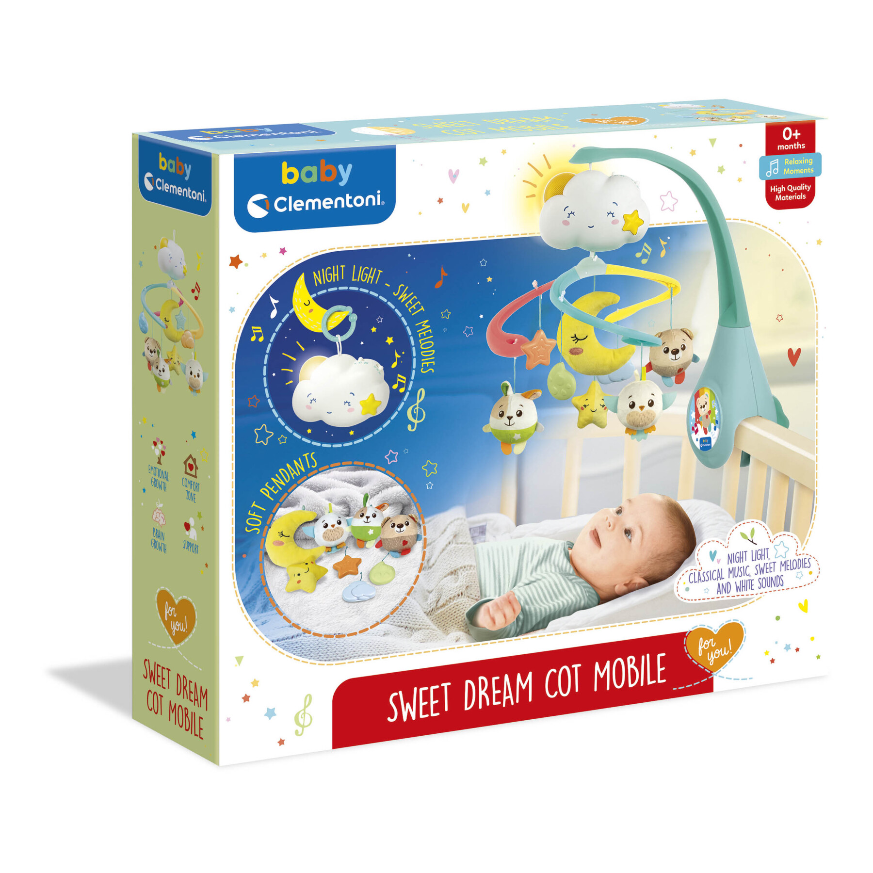 Baby clementoni - sweet and dream cot mobile, giostrina culla o lettino - BABY CLEMENTONI