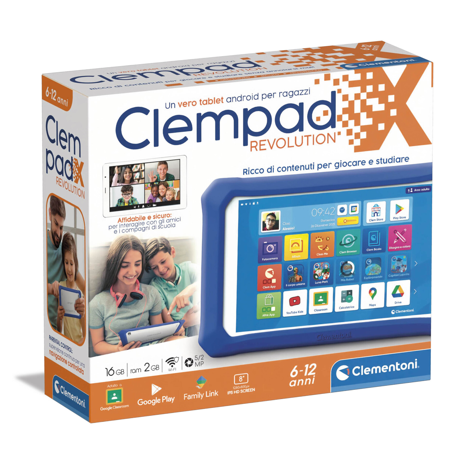 Clempad 10 3-6 Anni Bumper Rosa, Un Vero Tablet per Bimbi
