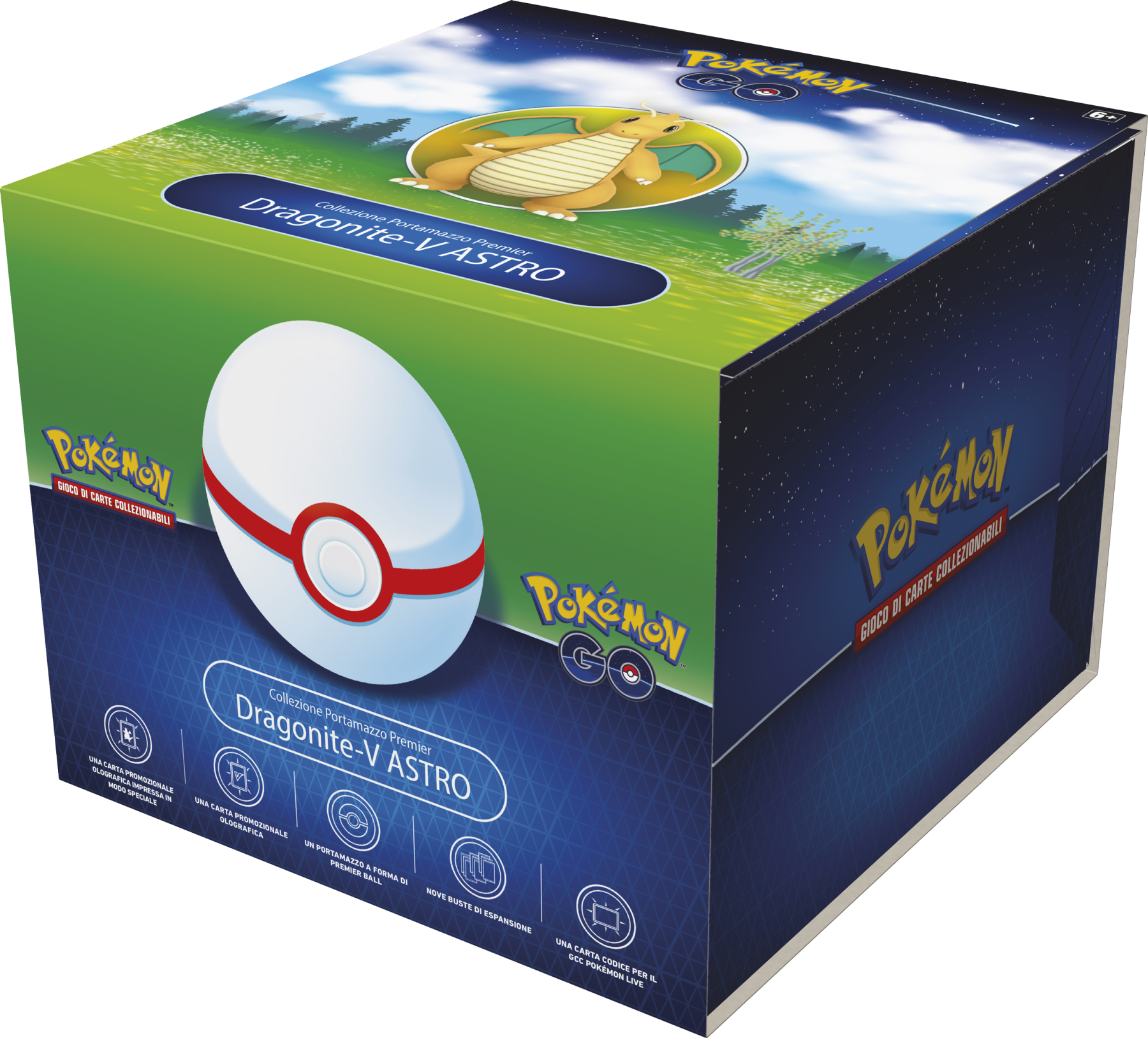 Pokemon 10.5 pokemon go collezione portamazzo premier dragonite- v astro - POKEMON