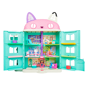 Gabby's dollhouse | playset casa delle bambole di gabby | giochi gabby's dollhouse per bambini dai 3 anni in su | con luci e suoni - GABBY'S DOLLHOUSE