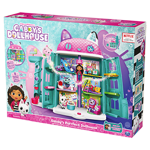 Gabby's dollhouse | playset casa delle bambole di gabby | giochi gabby's dollhouse per bambini dai 3 anni in su | con luci e suoni - GABBY'S DOLLHOUSE
