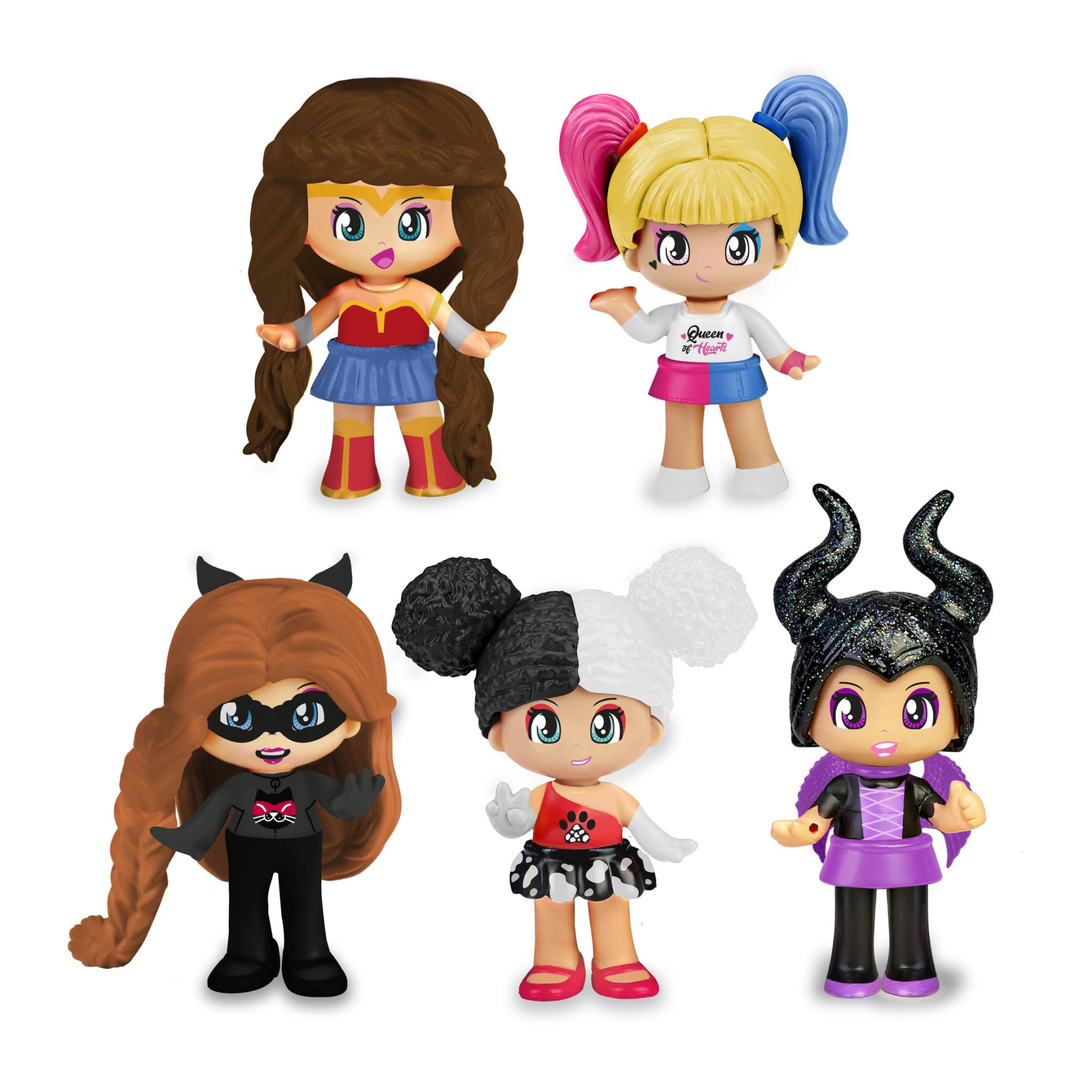 Pinypon power girls, contenitore con all'interno 5 personaggi pinypon eslcusivi - PINYPON