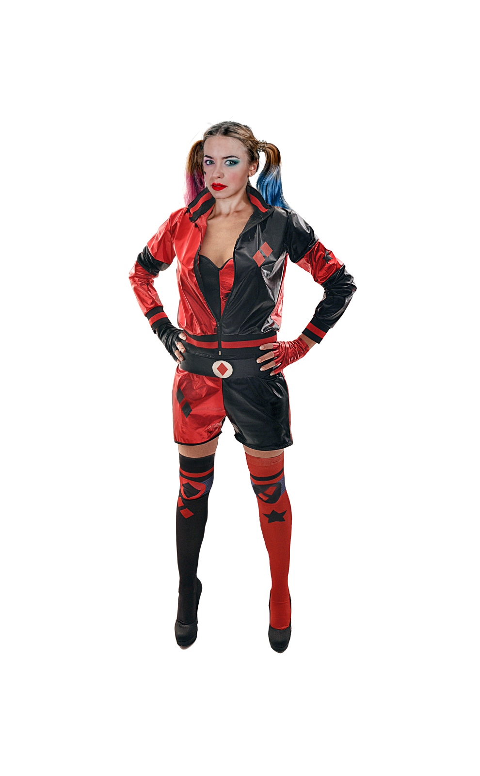 BARVERE Harley Quinn Costume Bambina Costume, Costume, Harley