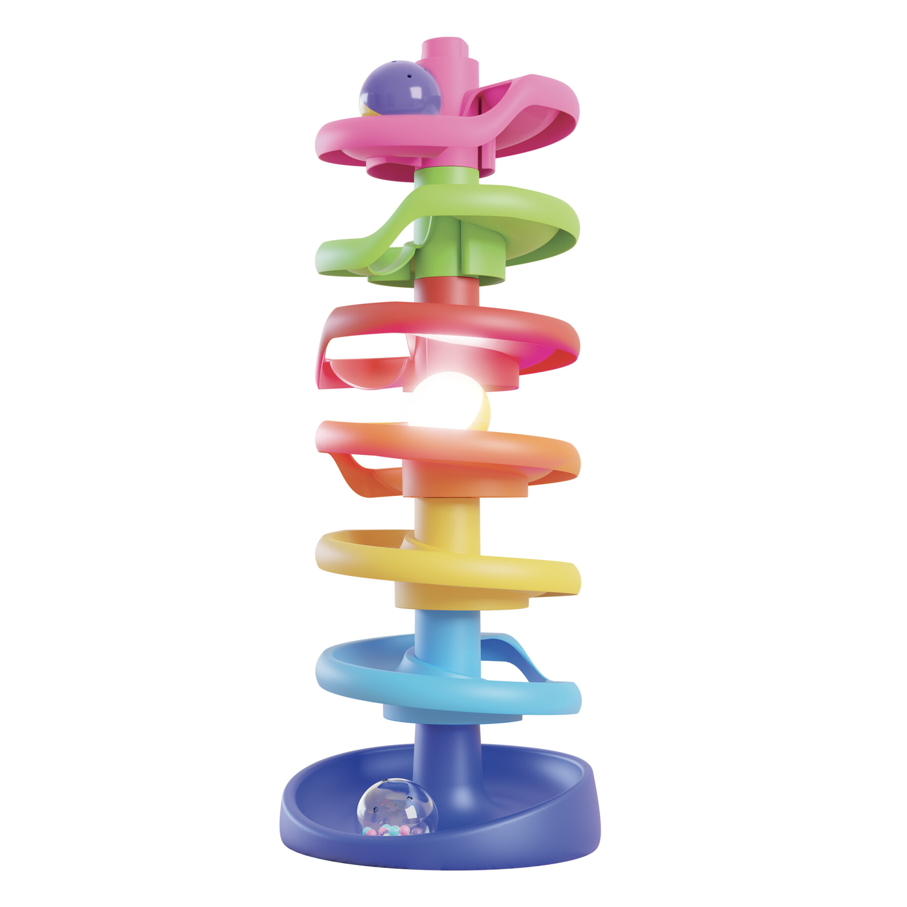 Spiral tower brightball, quercetti, corsa delle biglie, 1+ anni - 