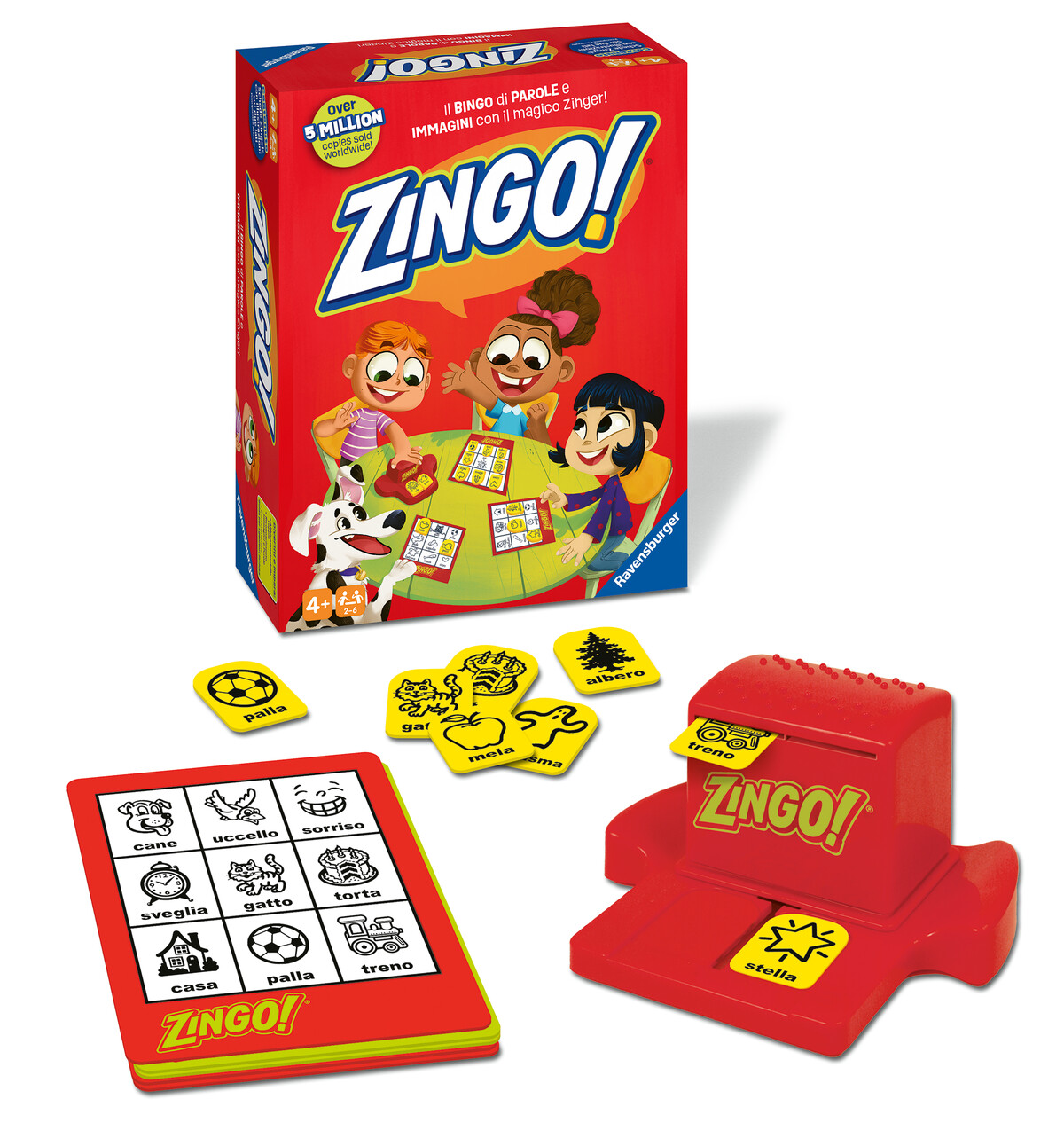 Ravensburger - zingo! - gioco da tavolo per bambini, gioco educativo per bambini, 4+ anni - RAVENSBURGER