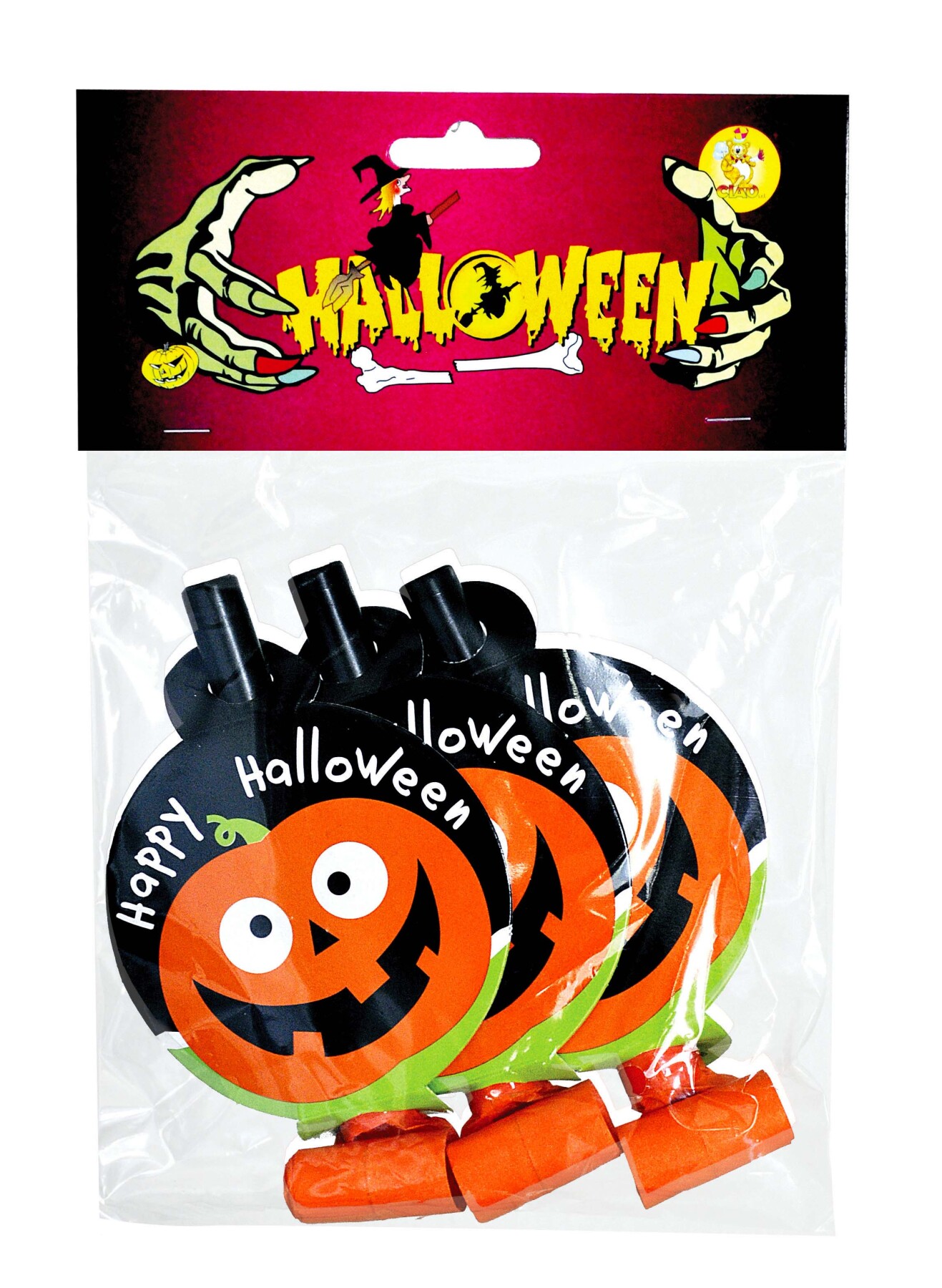 Pack con tre simpatiche lingue sonore "happy halloween" - 