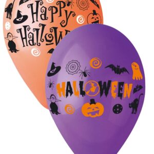 Confezione da 20 palloncini "halloween" colori assortiti - 