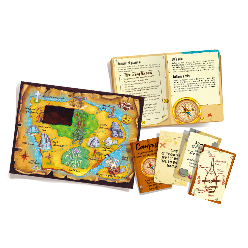 Asmodee - escape box – pirati, escape game, caccia al tesoro - 