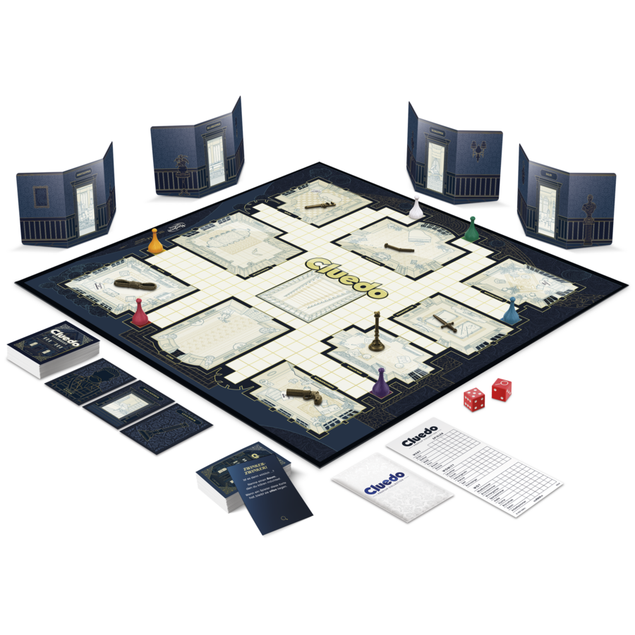 Cluedo, edizione premium, gioco da tavolo per famiglie per 2-6 giocatori, confezione e componenti premium, gioco dagli 8 anni in su - 