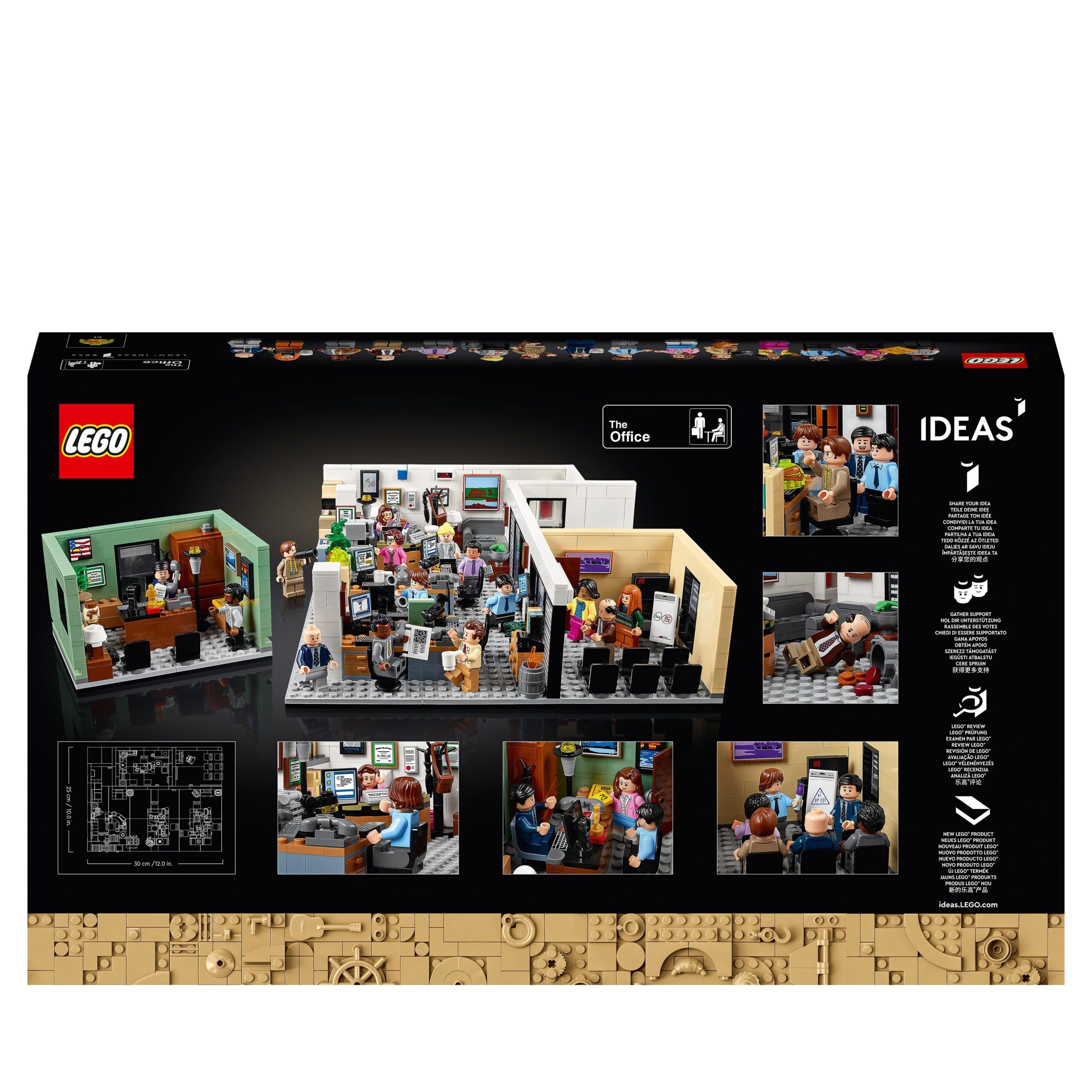 Lego ideas 21336 the office, modellismo da costruire adulti, idee regalo,  set fai da te serie tv, 15 minifigure, gadget - Toys Center