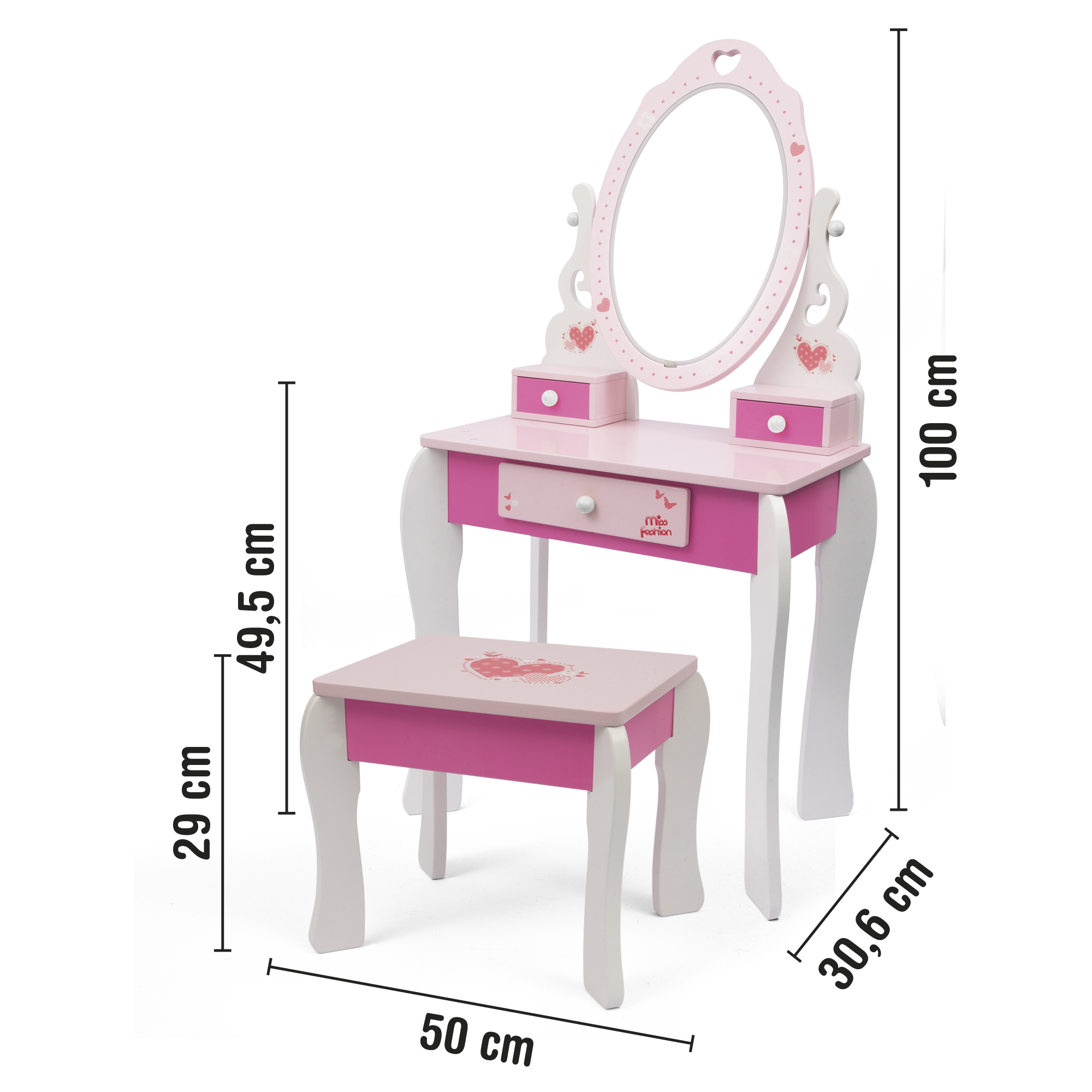 Vanity table con luci led - MISS FASHION