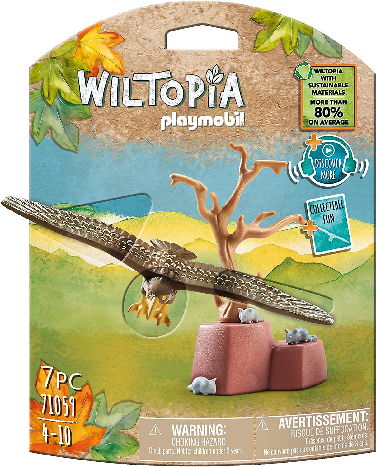 Playmobil- 71059 aquila -wiltopia - animali carta collezionabile - Playmobil