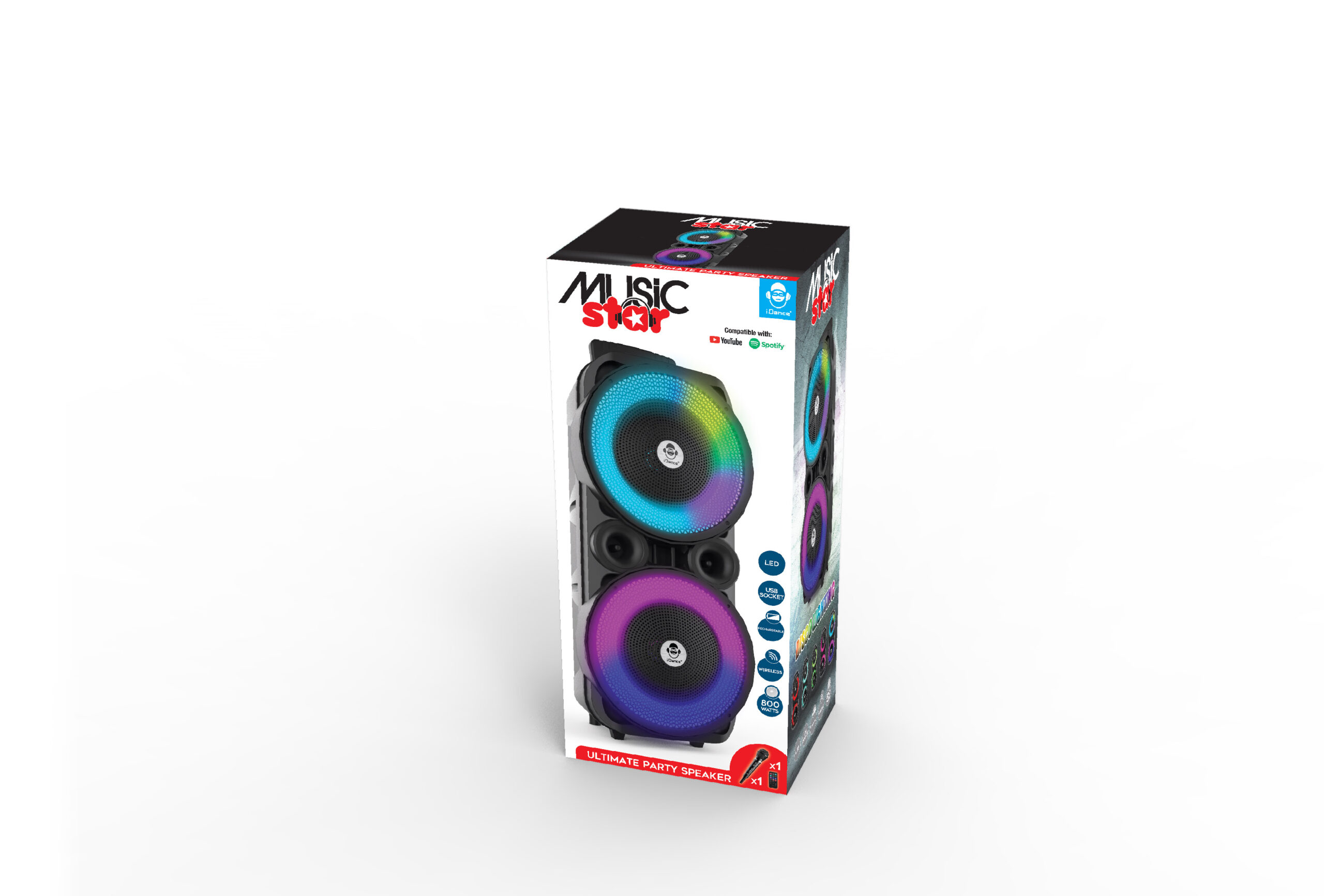 Ultimate party speaker 800w - MUSIC STAR
