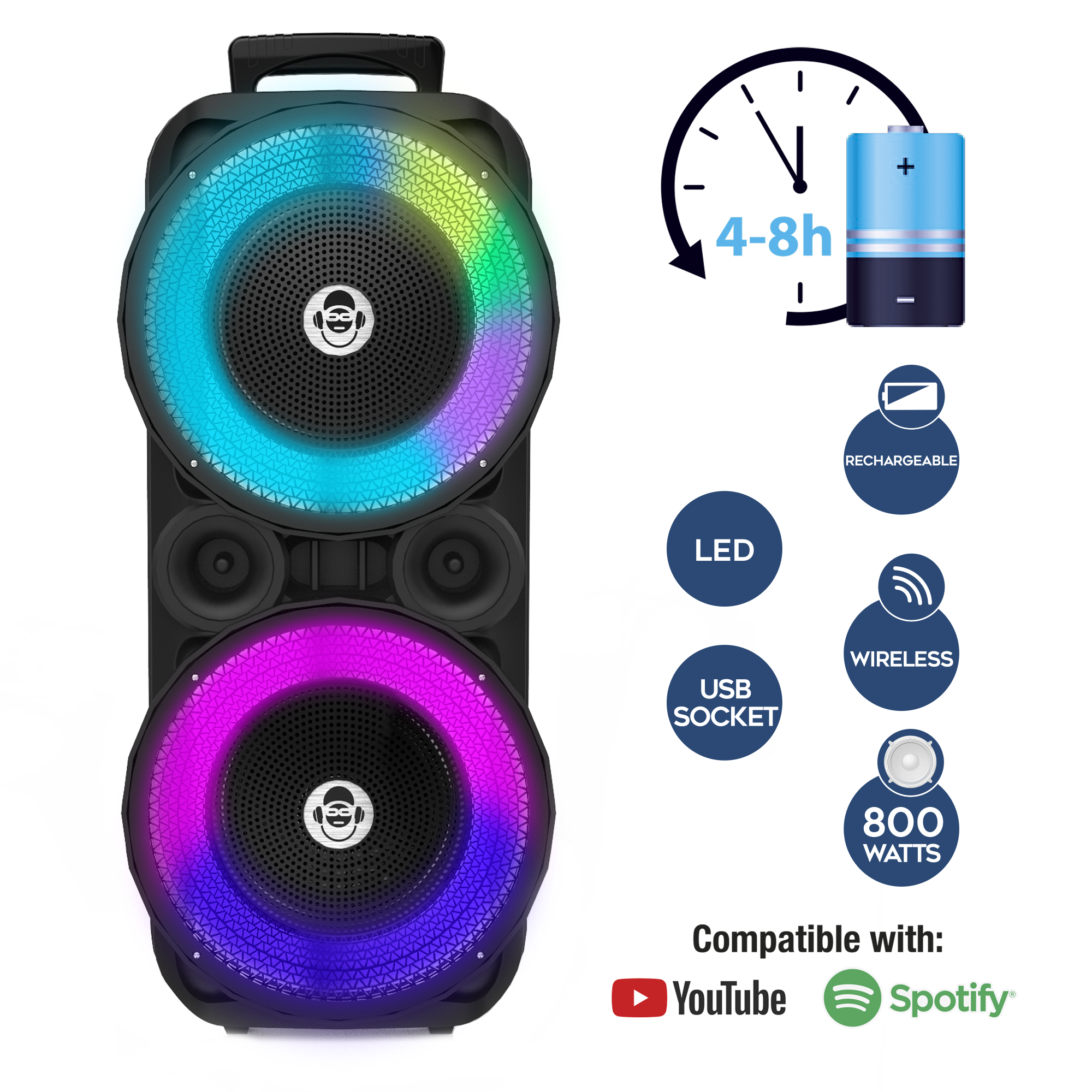 Ultimate party speaker 800w - MUSIC STAR