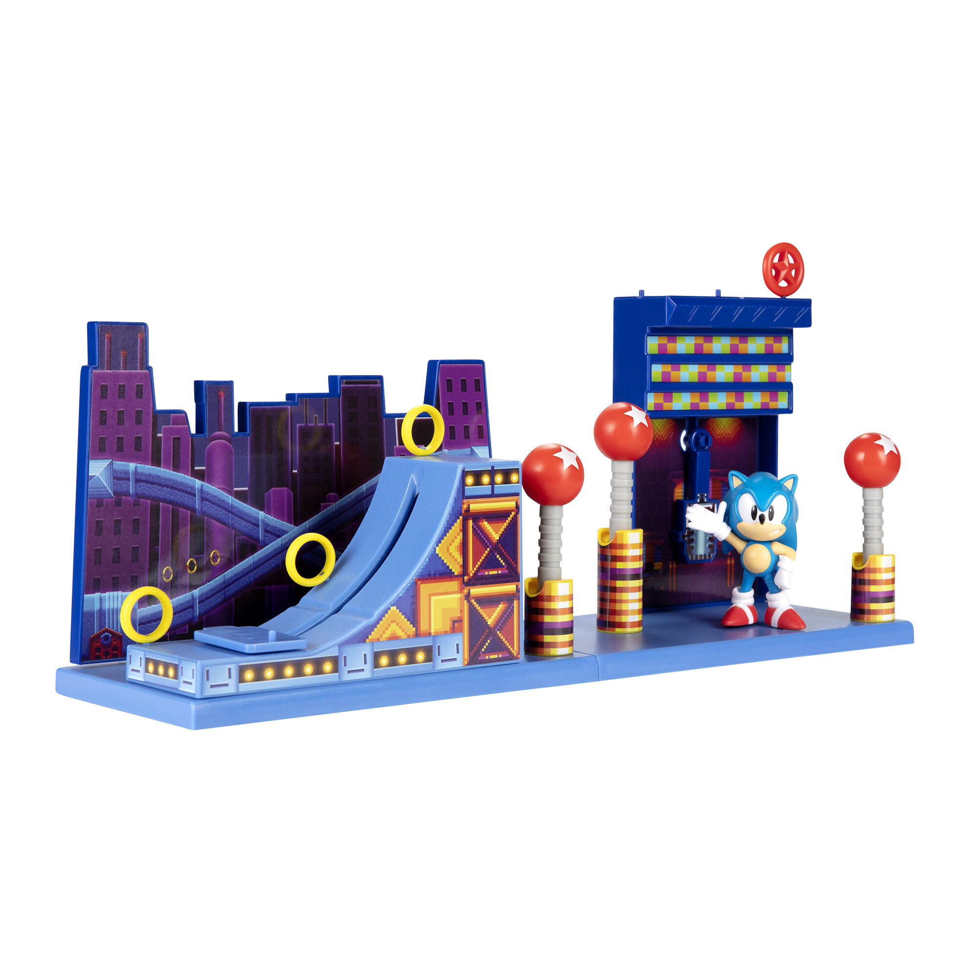 Sonic studiopolis playset con personaggio di sonic da 6 cm - Sonic