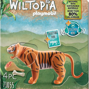 Playmobil- 71055 tigre - wiltopia - fatto in materiali sostenibili - Playmobil